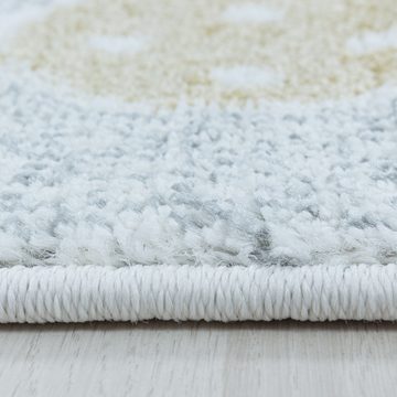 Kinderteppich Mond- und Sterne Design, Carpettex, Läufer, Höhe: 9 mm, Kinderteppich Mond- und Stern Design Teppich Kinderzimmer