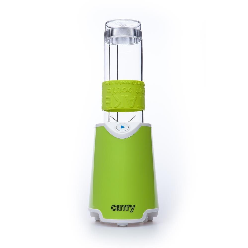 Camry Standmixer CR 4069, 500 W, 600-470ml, Smoothie Maker, mit zwei To-Go-Bechern, Grün