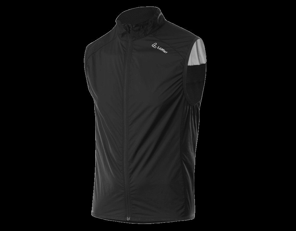 POCKET Löffler M Fahrradjacke WPM VEST BLACK