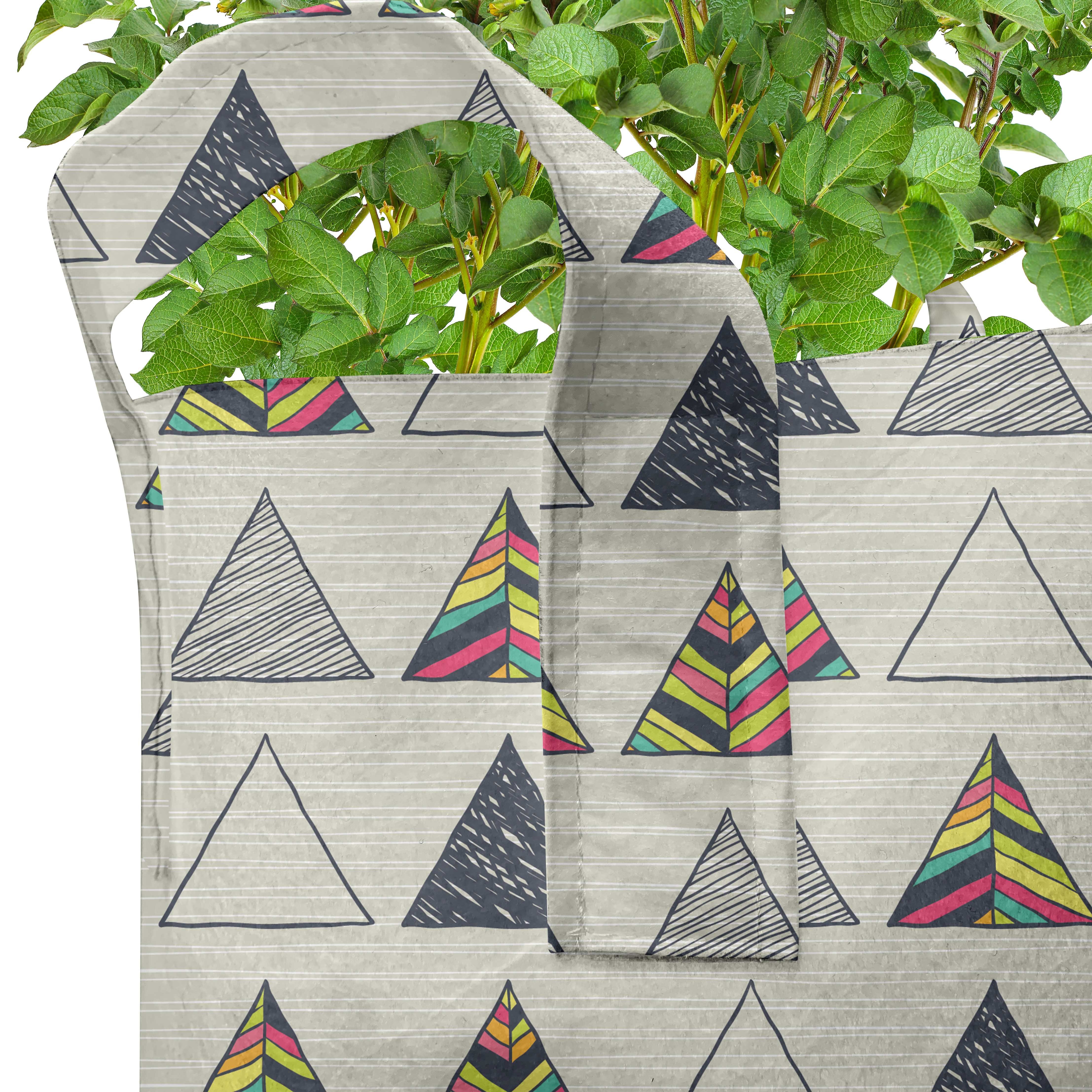 Dreieck mit Pflanzkübel Abakuhaus für hochleistungsfähig Abstrakt Stofftöpfe Griffen Pflanzen, Geometrisch