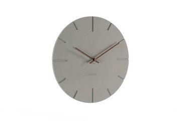 ONZENO Wanduhr THE ROOT. 29x29x0.9 cm (handgefertigte Design-Uhr)