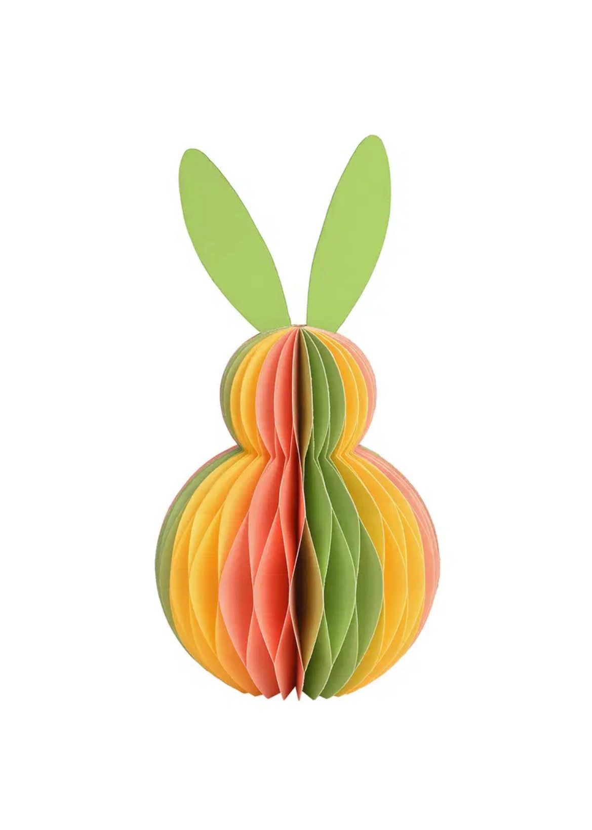 Seyila Home Papierdekoration Papierhase in Wabenoptik, Honeycomb Dekoration aus Papier/Pappe, Honeycomp Hase Ostern