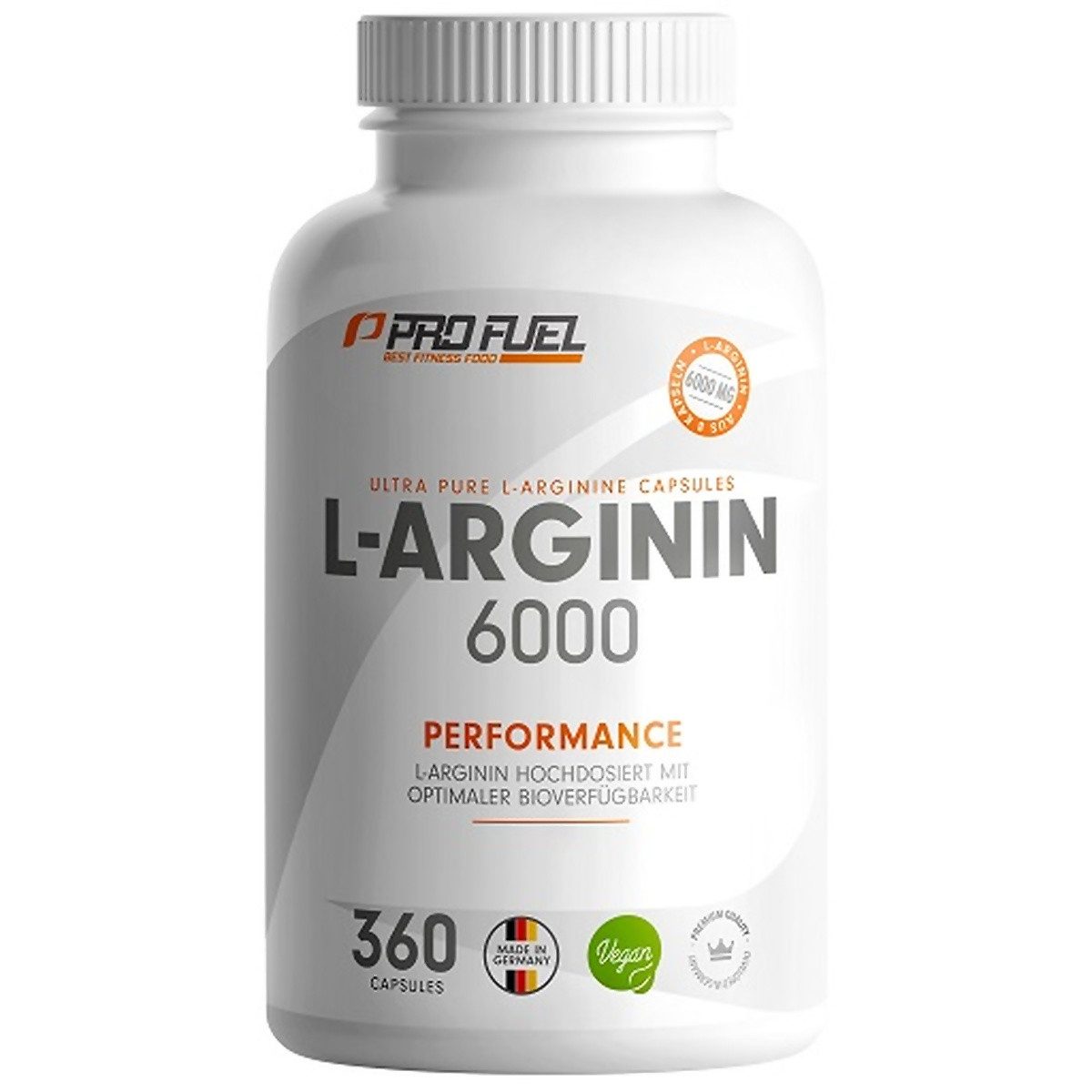 ProFuel L-Arginin 6000 (360 Kapseln) Kapseln, 313 g