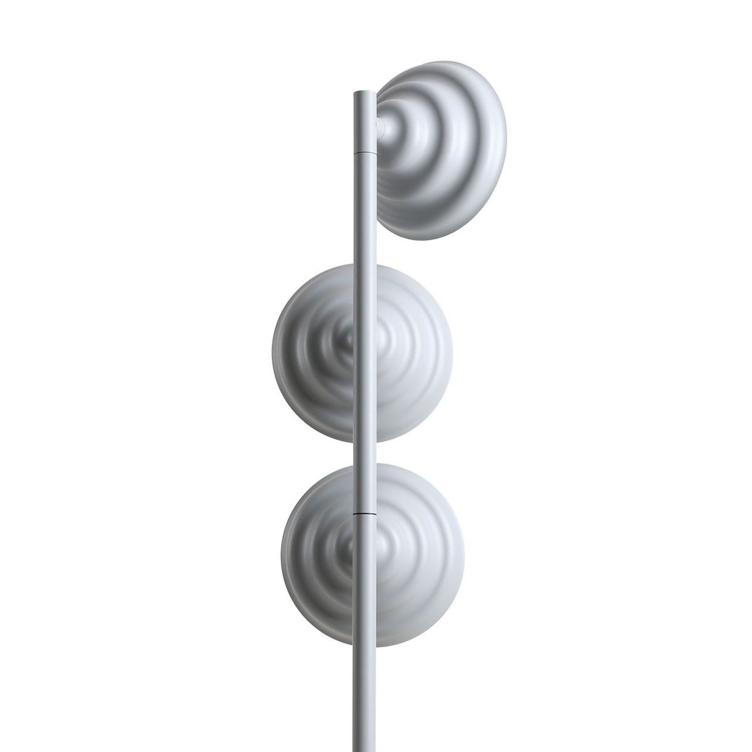 Licht-Erlebnisse Stehlampe NAREN, Metall G9 148 cm hoch Blaugrau 3-flammig Modern Stehleuchte