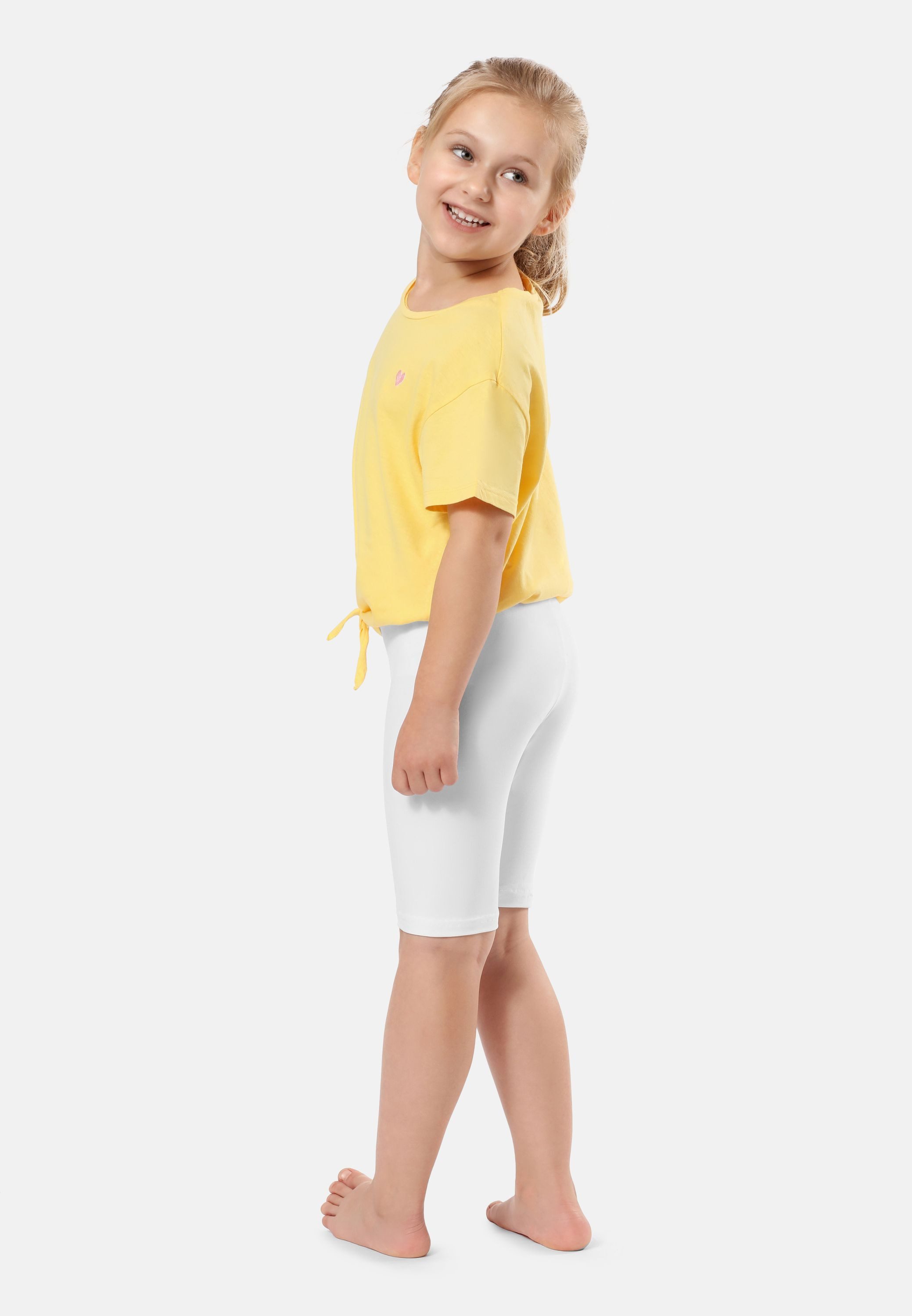 Merry Style Leggings Mädchen 3/4 Capri Leggings MS10-352 (1-tlg) elastischer Bund