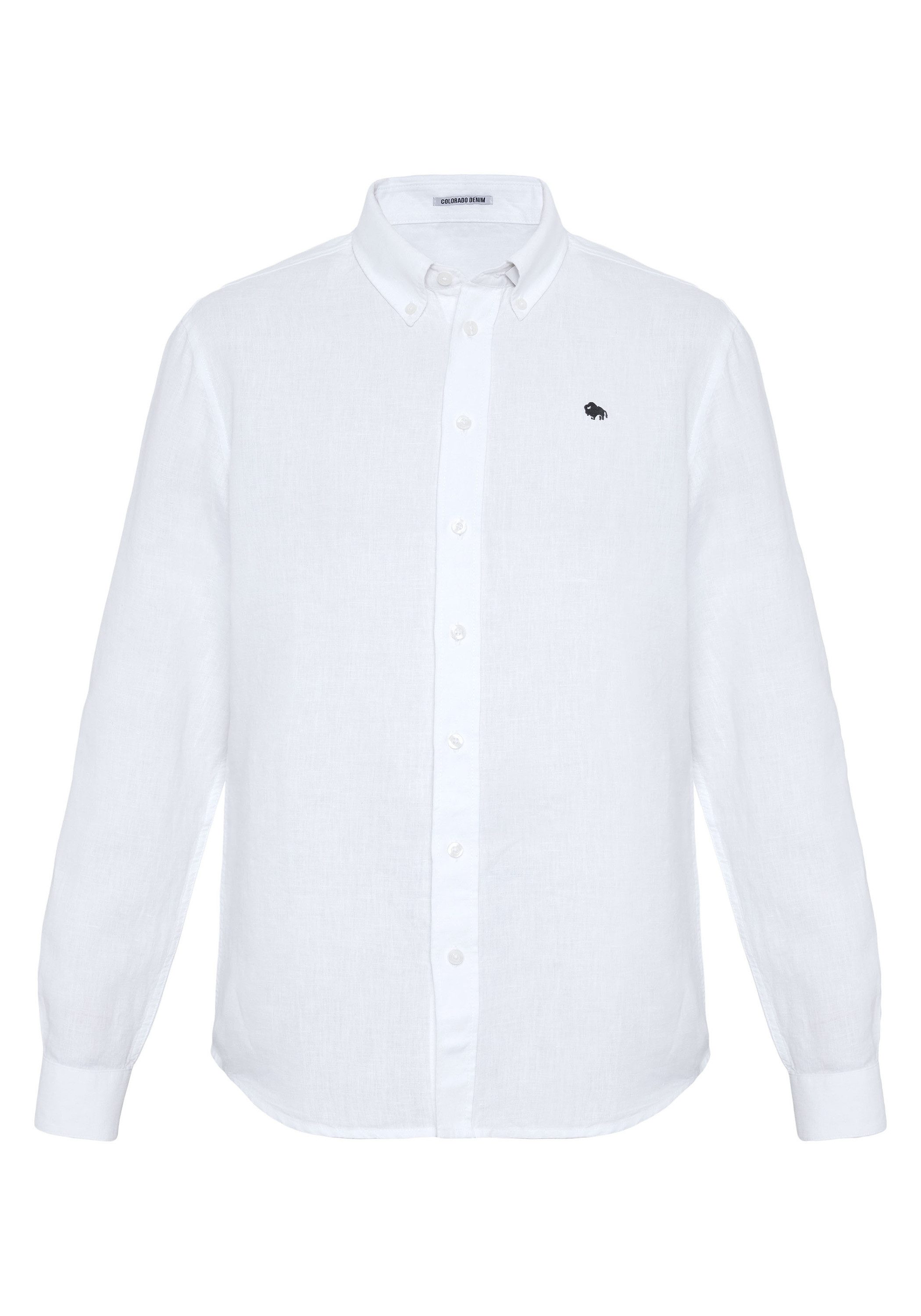 COLORADO DENIM Langarmhemd mit Logostickerei günstig online kaufen