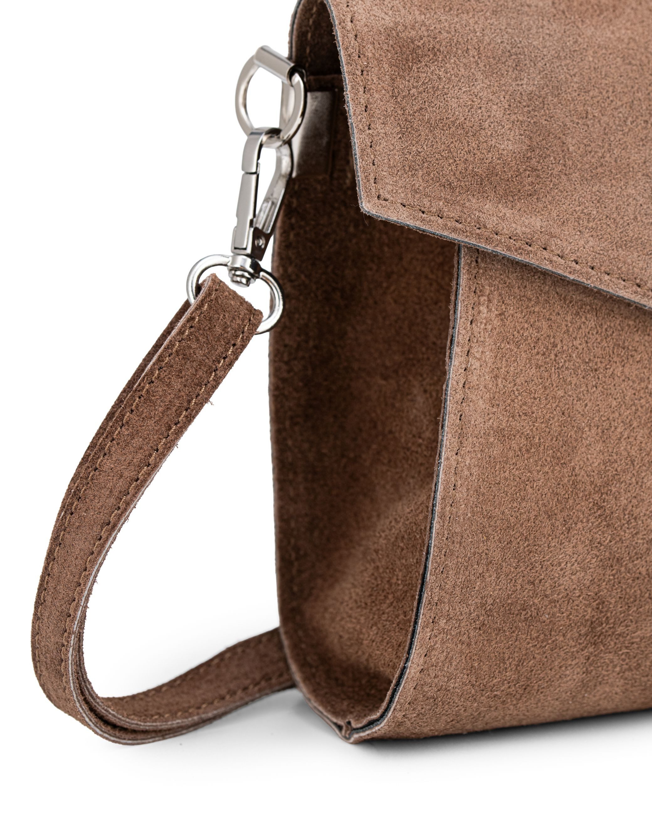 Caspar Clutch Leder Envelope Abendtasche Damen Tasche -PREMIUM LINE- Modell No.847, italienisches Wildleder, samtig weich, wahlweise im Metallic Look