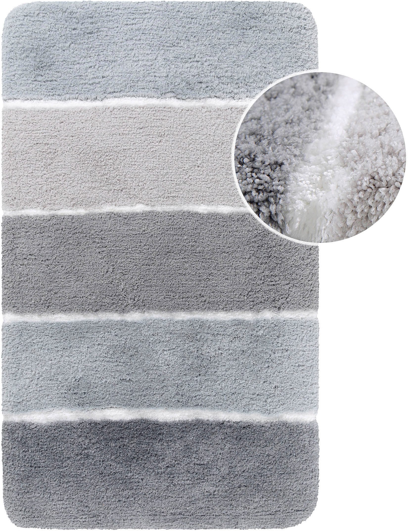Homie Living Badematte Rio Marina, Höhe 30 mm, rutschhemmend beschichtet, schnell trocknend, fußbodenheizungsgeeignet, Polyester, rechteckig, flauschiger Badtep – Bild 2 von 5