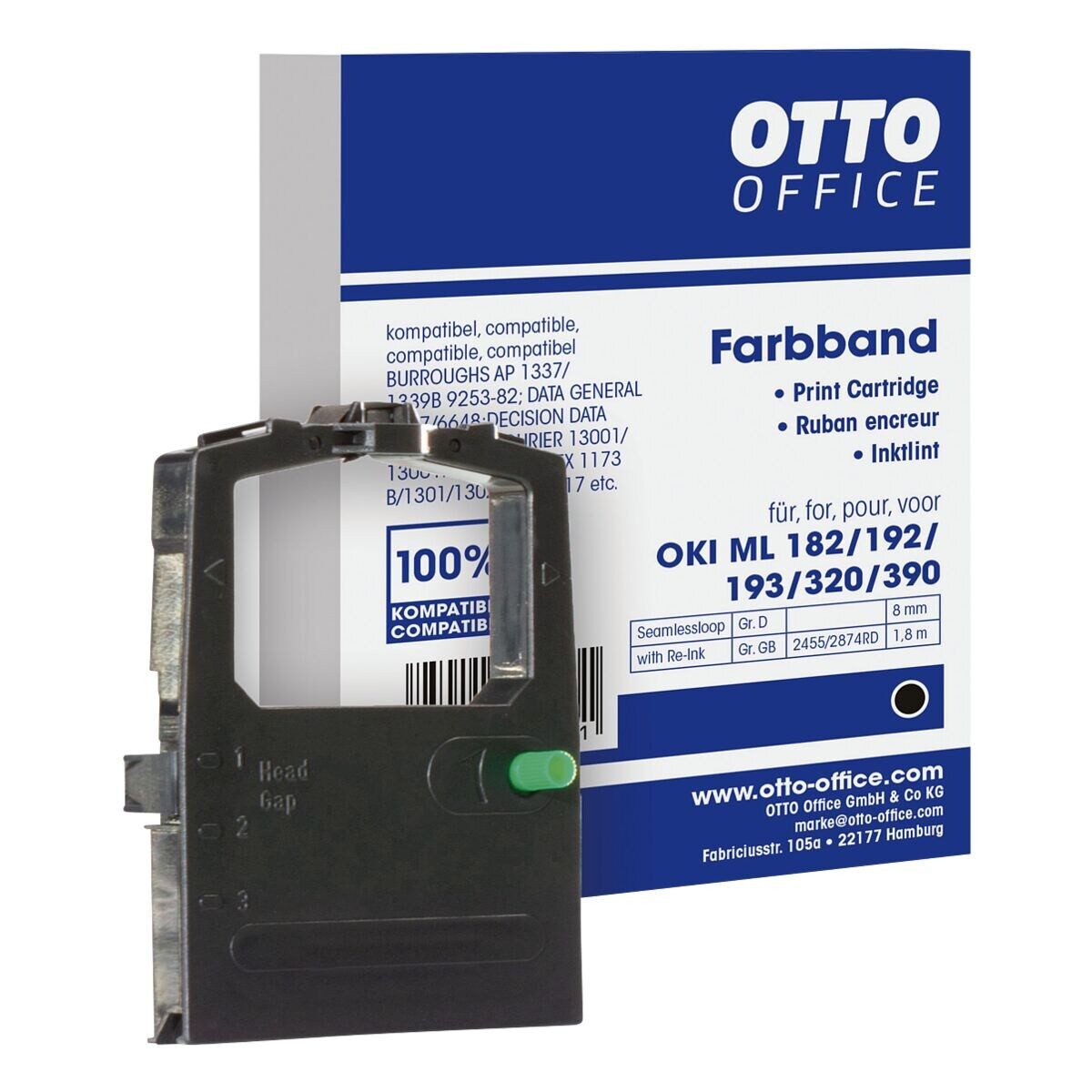 Otto Office Druckerband OKI ML, Farbband für Nadeldrucker, schwarz