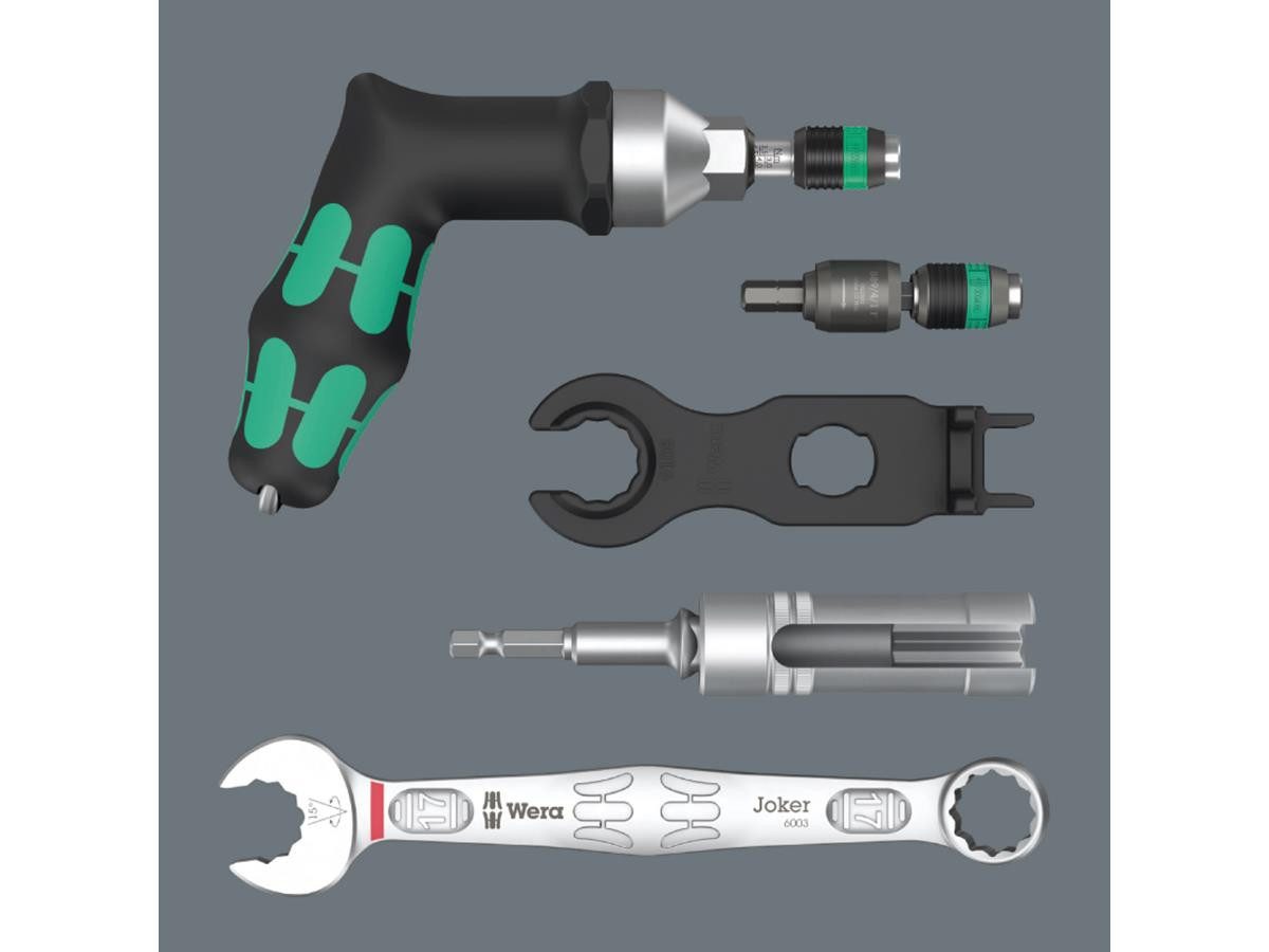 Wera Werkzeugset 9524 Photovoltaik, (Set), inkl. 2 Montageschlüssel 9108 für Solar-Stecker MC4