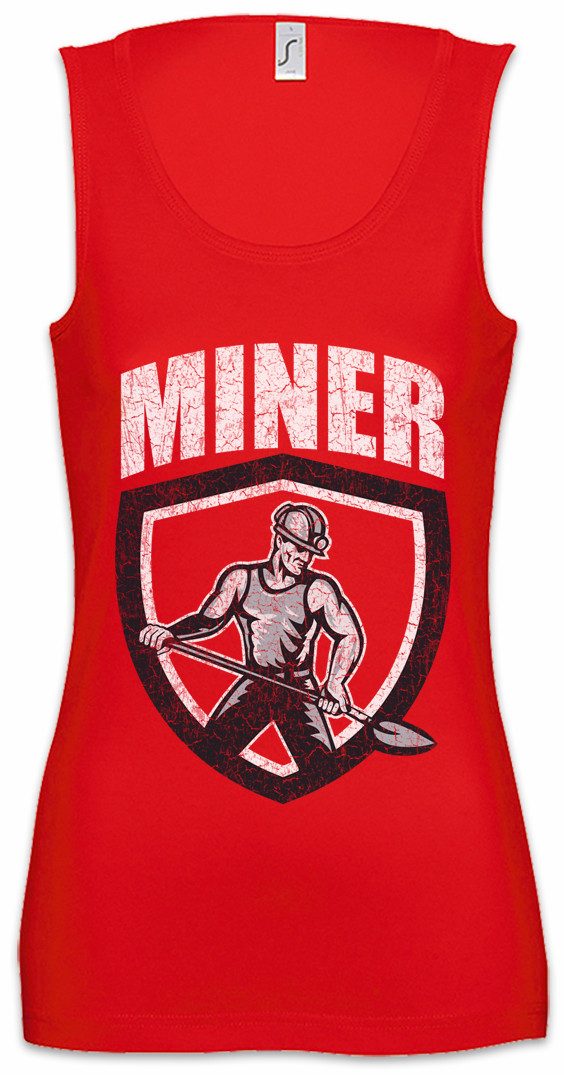 Tanktop Miner II Ärmelloses Damen T-Shirt Bergarbeiter Bergmann Kumpel Mine
