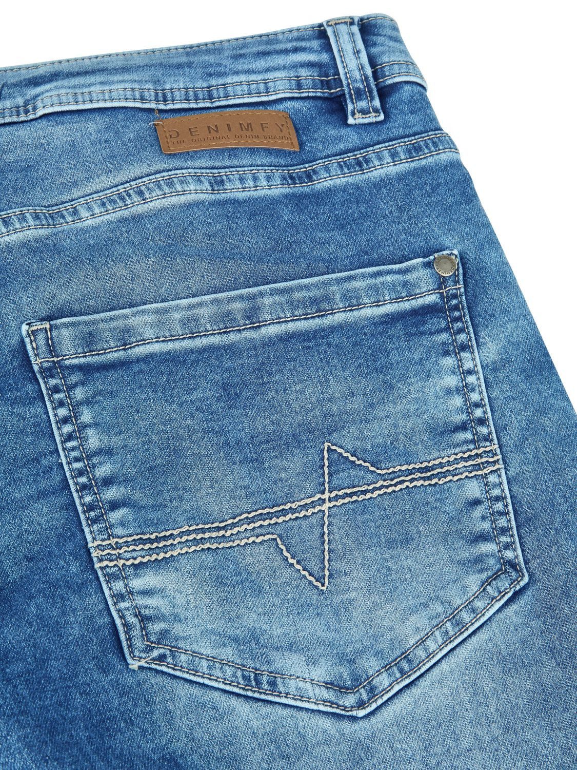 DENIMFY Straight-Jeans Herren Jeanshose DFAlvin Straight Fit Denim Hose mit Stretch – Bild 4 von 4