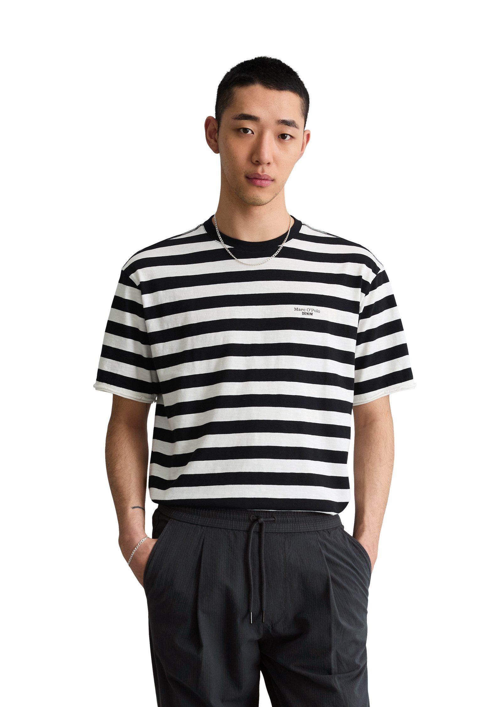 Marc O'Polo DENIM T-Shirt aus softer Bio-Baumwolle