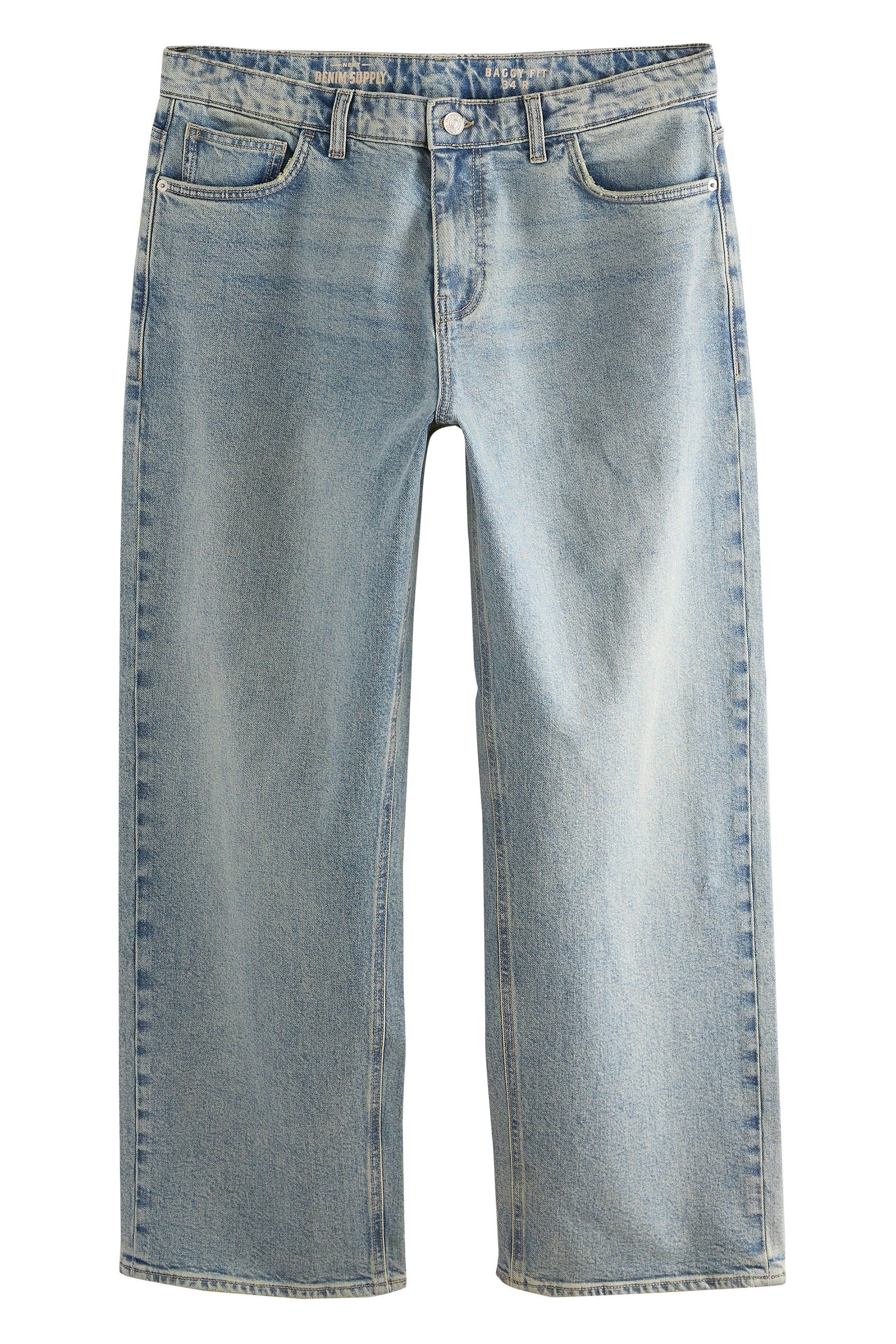 Next Weite Jeans Authentic Stretch-Jeans im Baggy Fit (1-tlg) günstig online kaufen