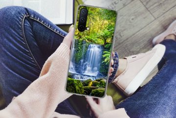 MuchoWow Handyhülle Dschungel - Wasserfall - Australien - Pflanzen - Natur, Phone Case, Handyhülle OnePlus Nord CE 5G, Silikon, Schutzhülle