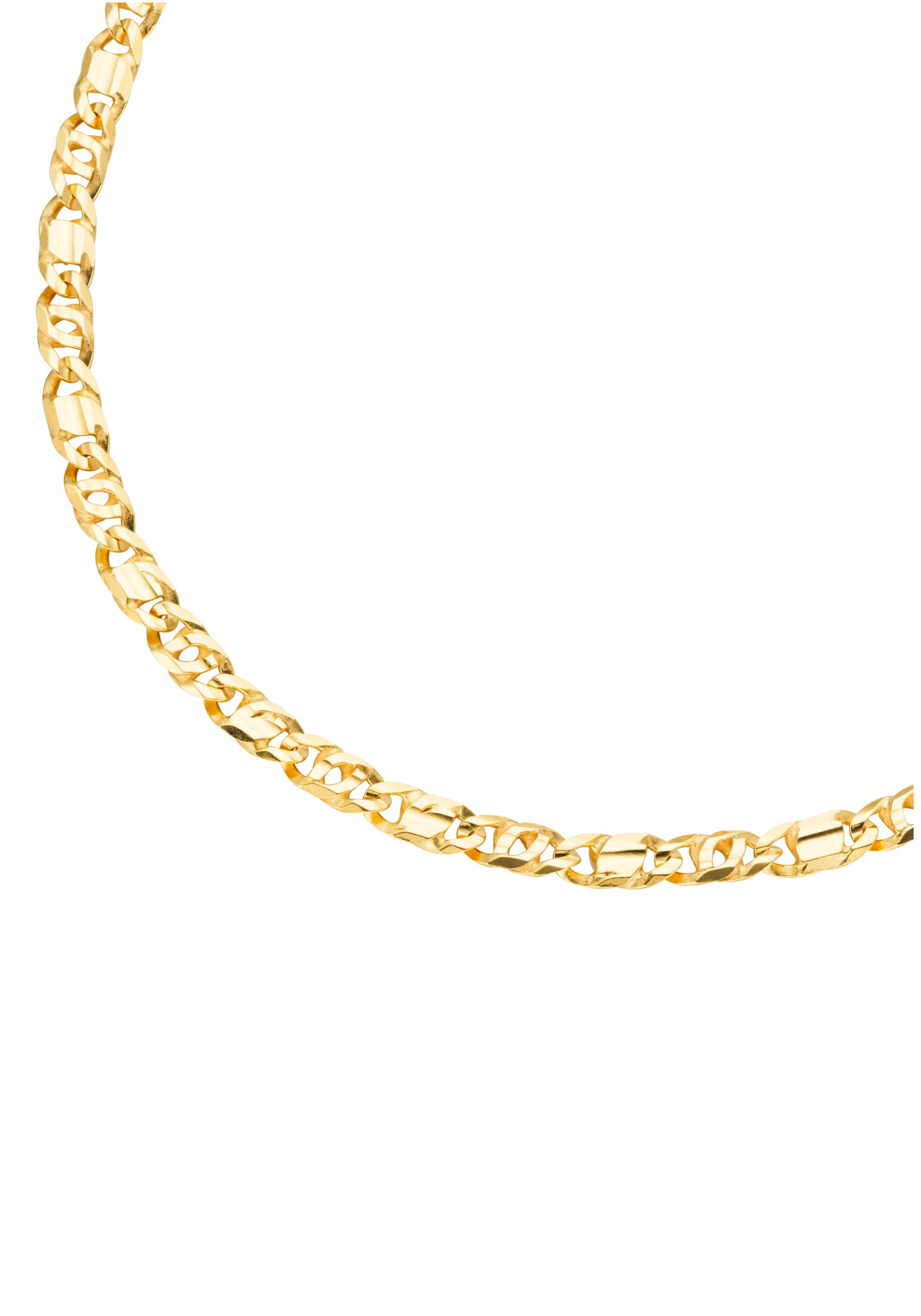Goldkette Schmuck Geschenk Gold 585, Rebhuhnaugenkette, ca. 5,7 mm breit