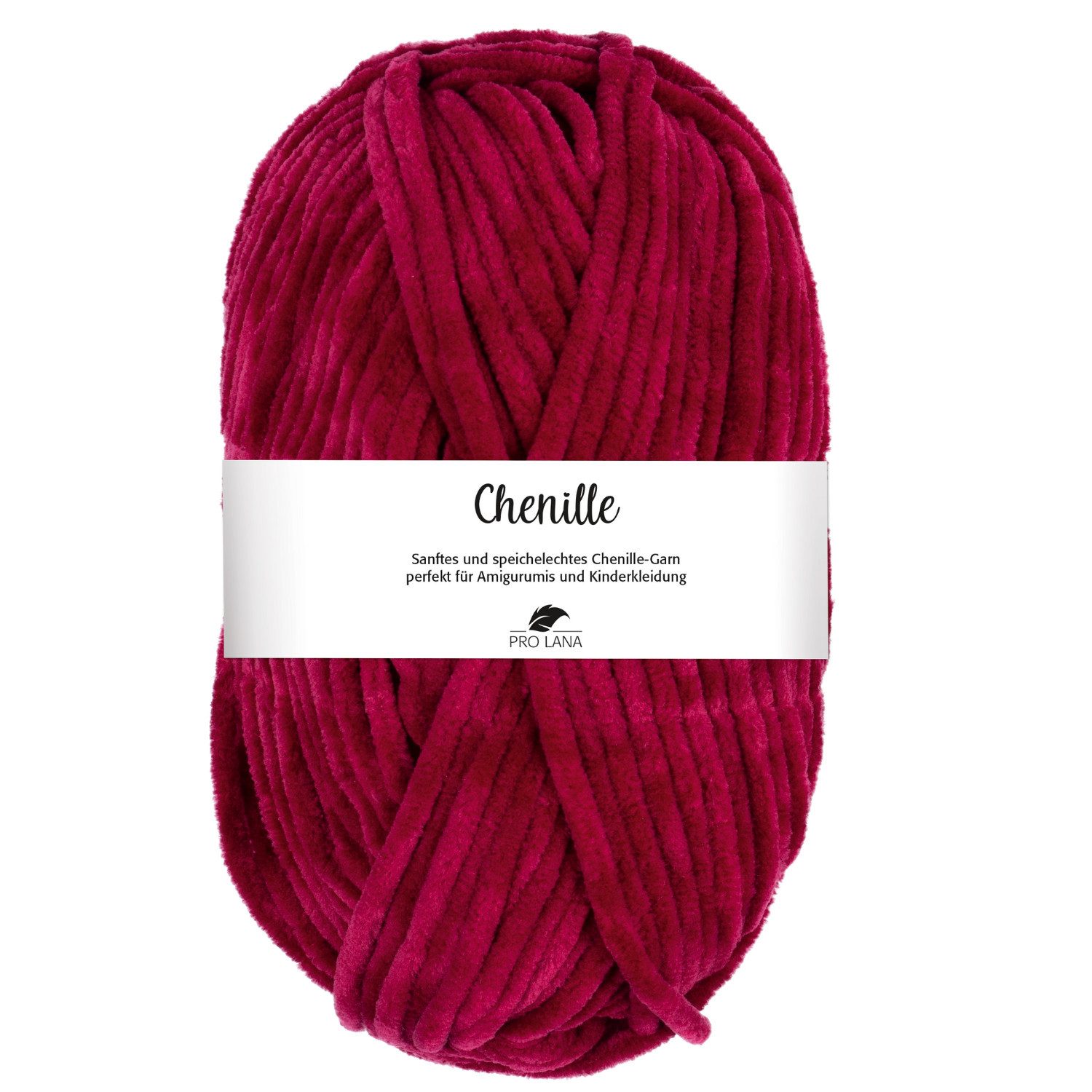 Pro Lana CHENILLE Garn Häkelwolle, 110 m (samtig weiche und stabile Chenille Wolle), 100 g