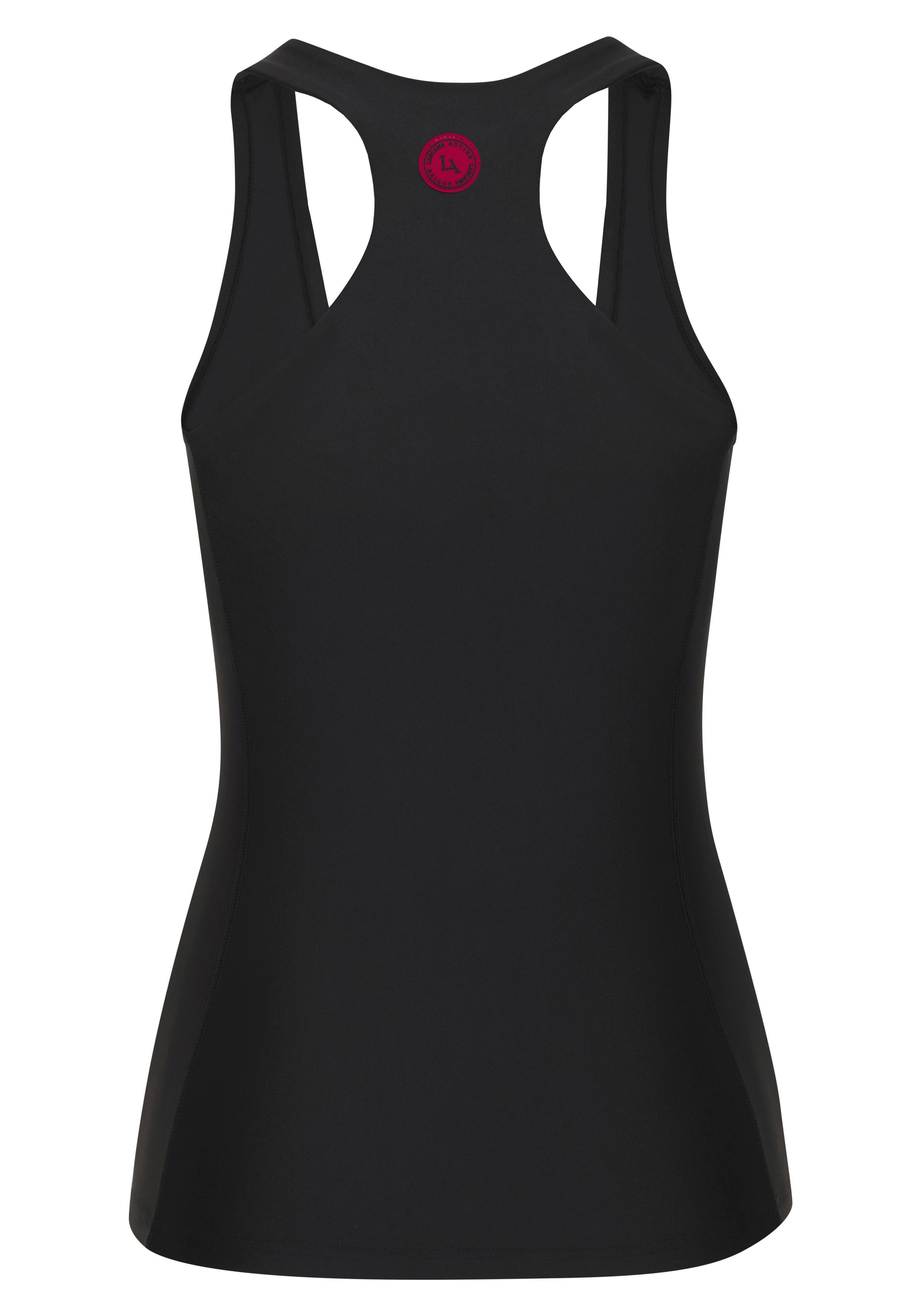 LASCANA ACTIVE Sporttop mit Racerback und Logo-Badge
