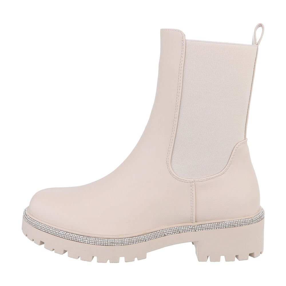 Ital-Design Damen Freizeit Plateaustiefelette (84338391) Blockabsatz günstig online kaufen