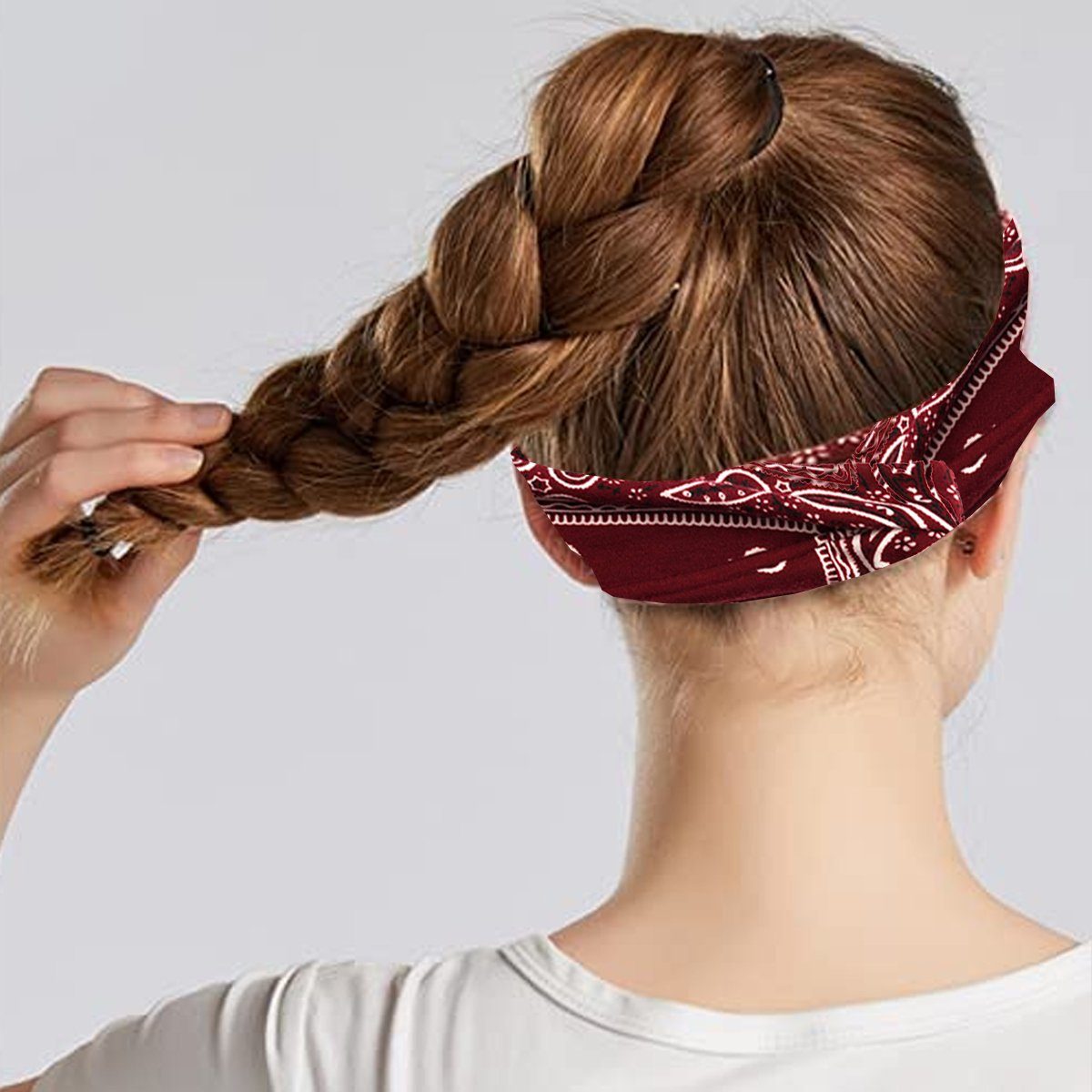 Mehrfarbig1 Haarreife Jormftte Haarband Breit Sport Yoga Damen,Boho Workout für Haarbänder Laufen