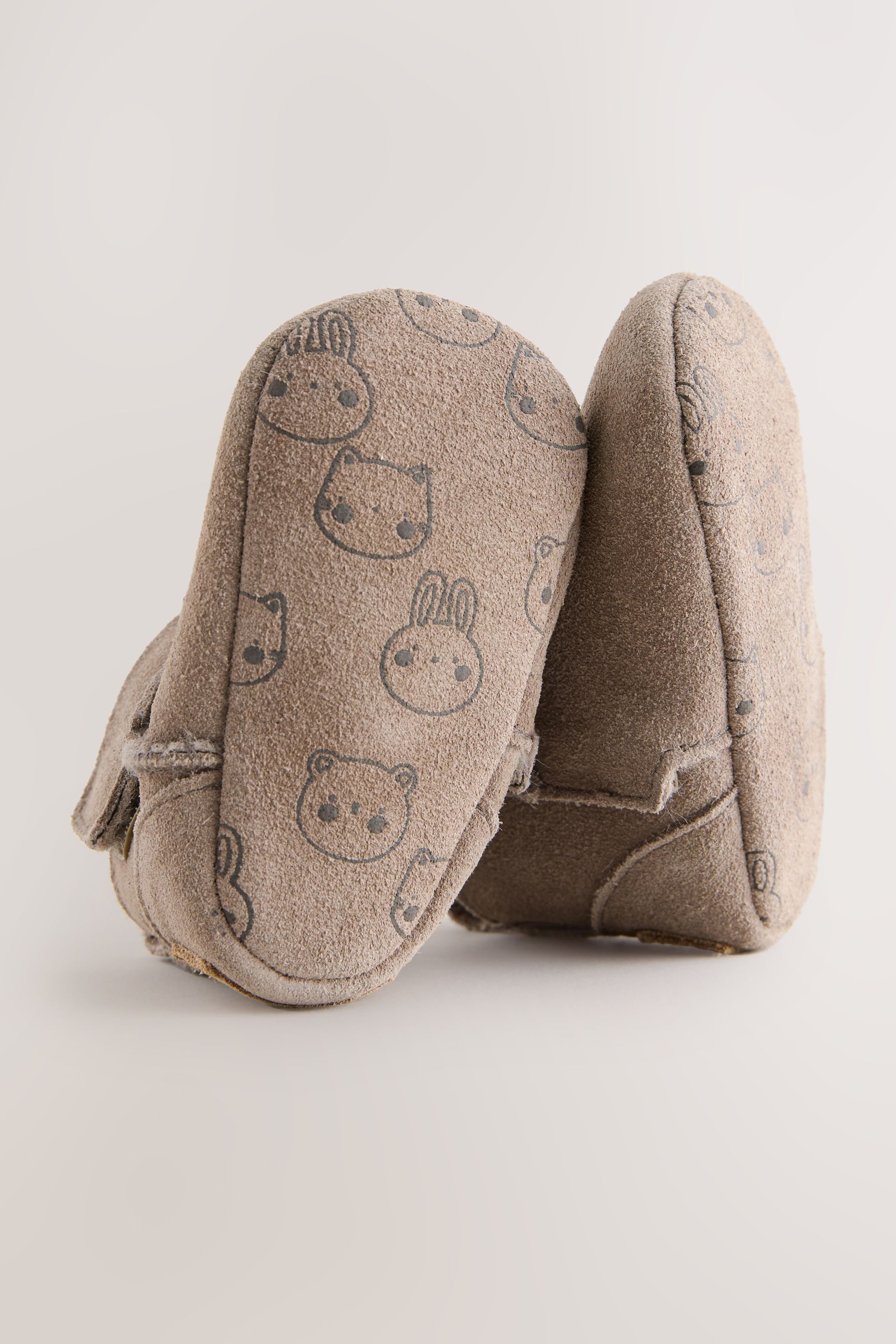 Next Baby Veloursleder-Schlupfstiefel Babystiefel – Bild 3 von 5