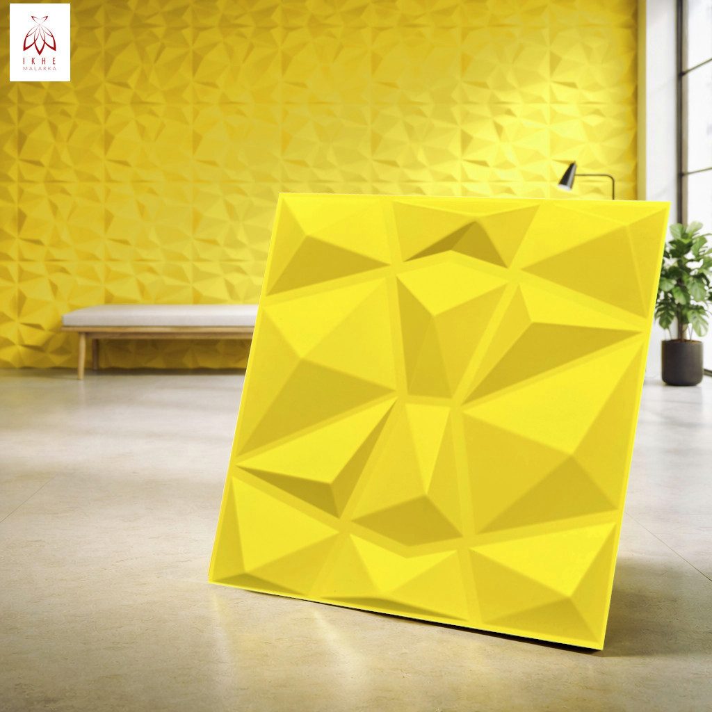 IKHEMalarka 3D Wandpaneel 3D Paneele PVC Kunststoffpaneele, BxL: 50,00x50,00 cm, 0,25 qm, (1 Stück, 3D Wandpaneele Deckenpaneele) hochwertige & harte PVC 3D Platten Wand & Decke