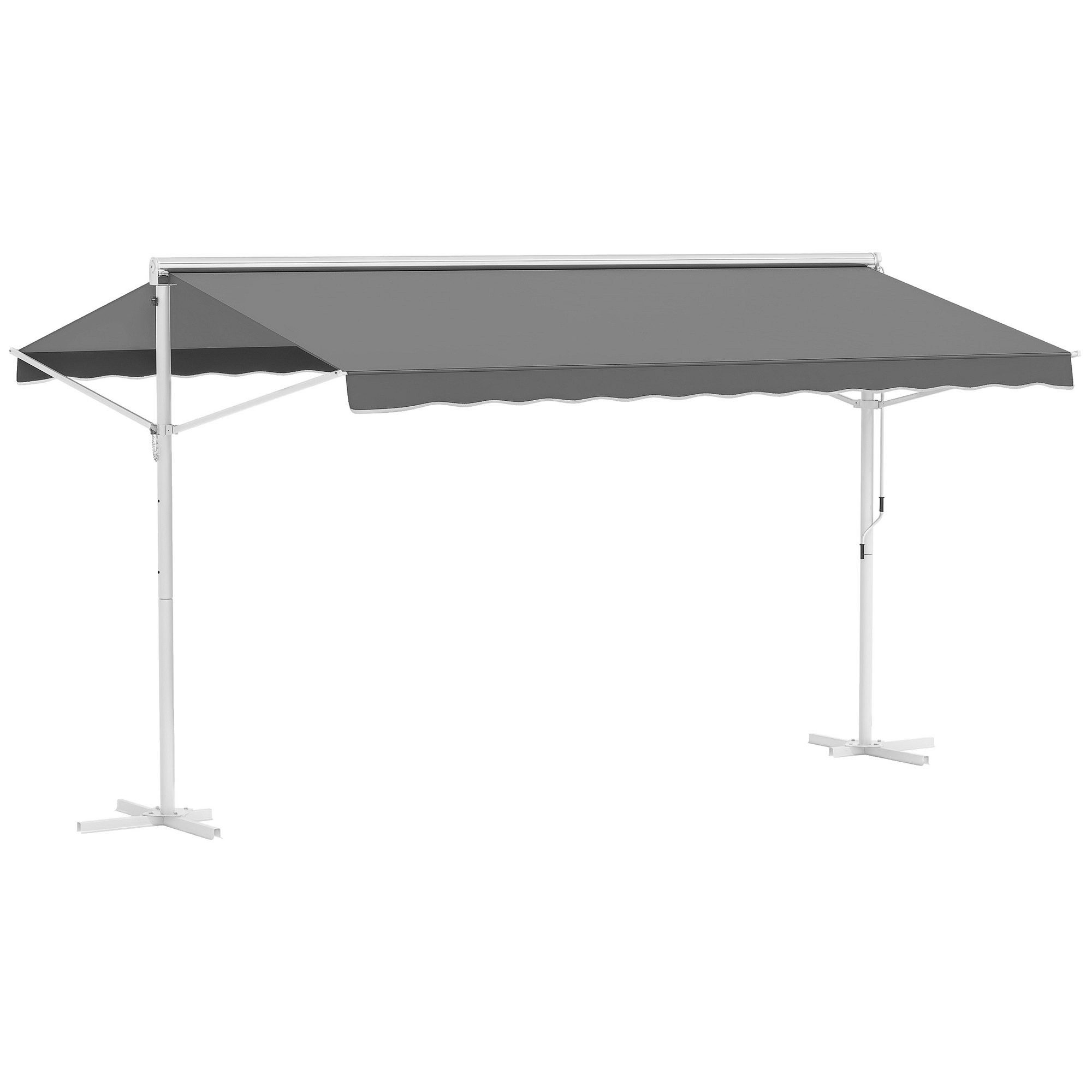 Outsunny Markise mit Faltarm (Gartenmarkise, 1-St., Standmarkise) für Garte günstig online kaufen