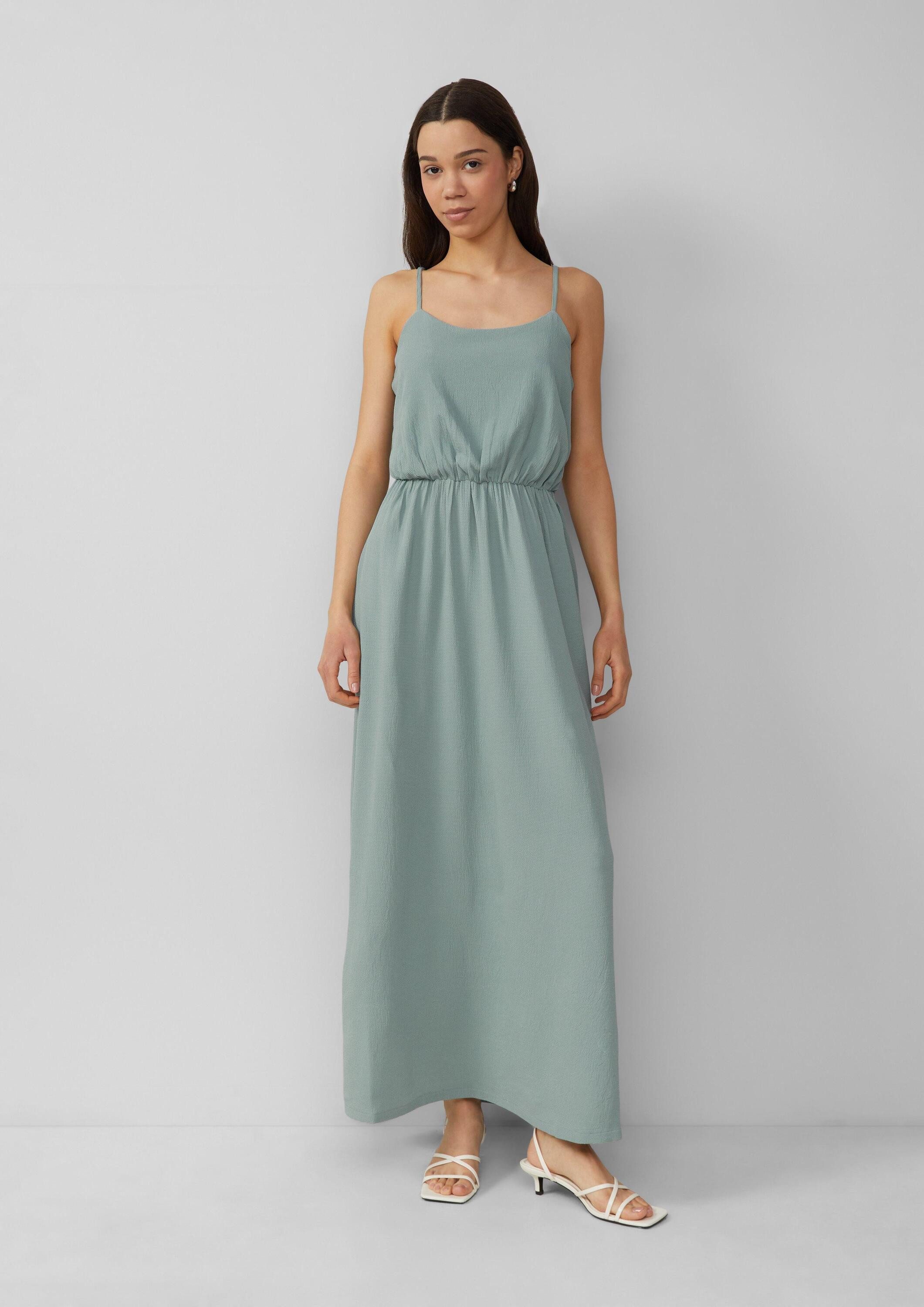 QS Maxikleid Kleid Langes Kleid mit Spaghettiträgern