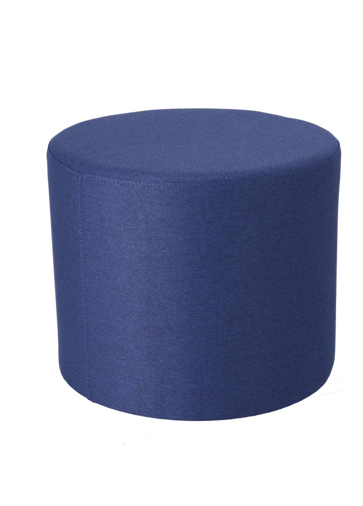 jankurtz Pouf Rondo Ø 50 cm, Blau