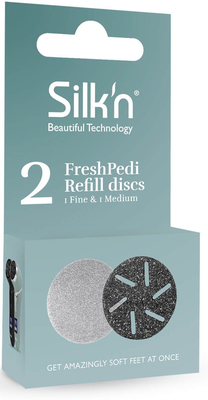 Silk'n Hornhautentferner Ersatzschleifscheiben FreshPedi Refill discs 1 Fine 1 Medium, Set, 2-St. | Hornhautentferner