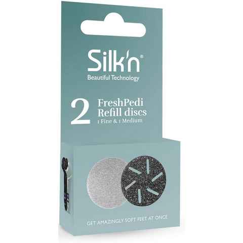 Silk'n Hornhautentferner Ersatzschleifscheiben FreshPedi Refill discs 1 Fine 1 Medium, Set, 2-St.