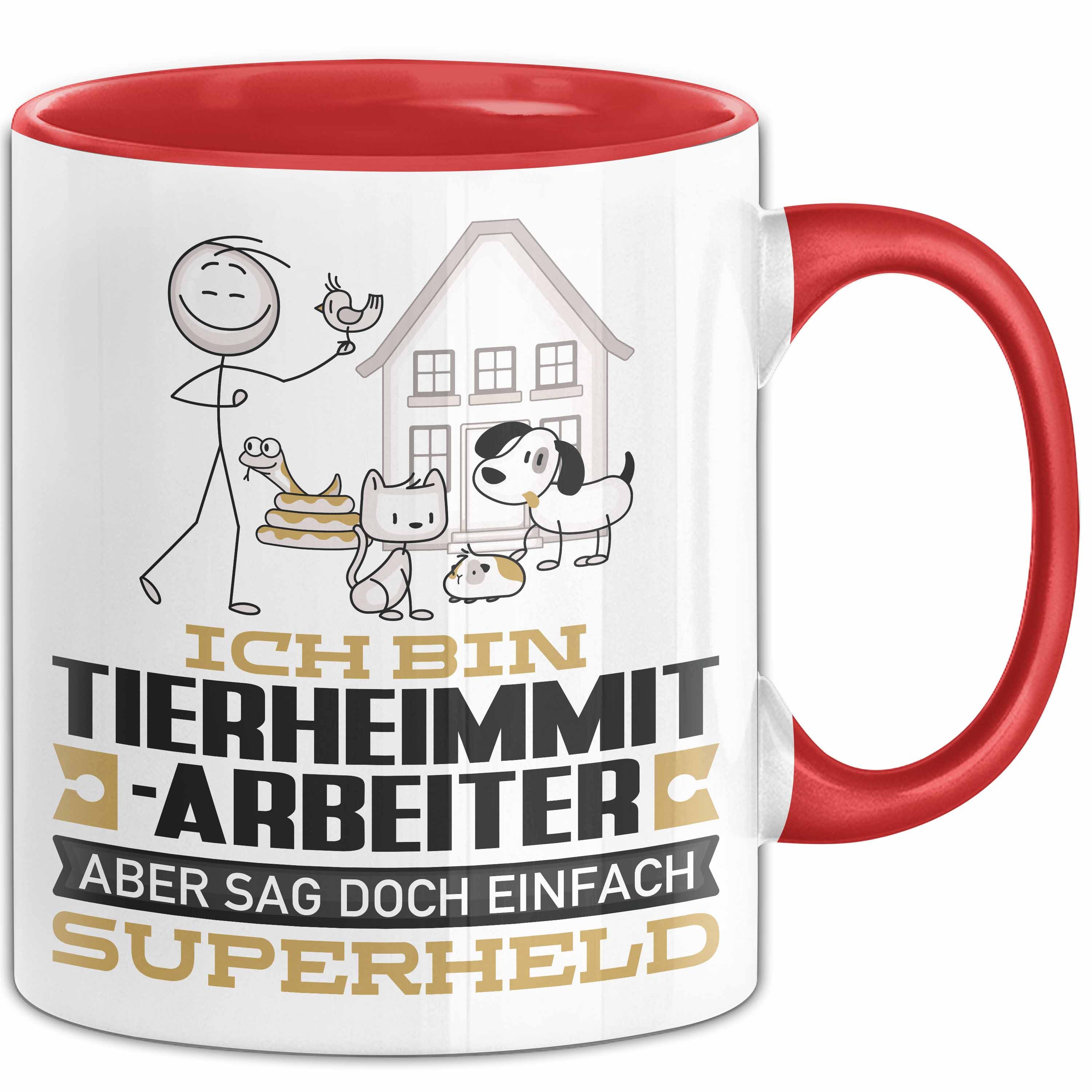Tasse Tierheimmitarbeiter Geschenk Tasse Ich Bin Tierheimmitarbeiter Aber Sa