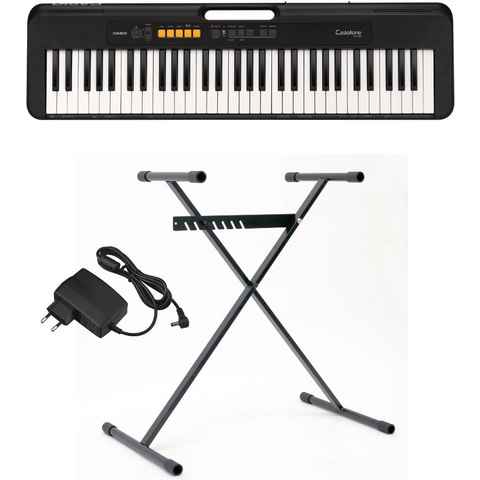 CASIO Home-Keyboard CT-S100AD (Set, 3-St), inkl. Netzadapter und Stativ