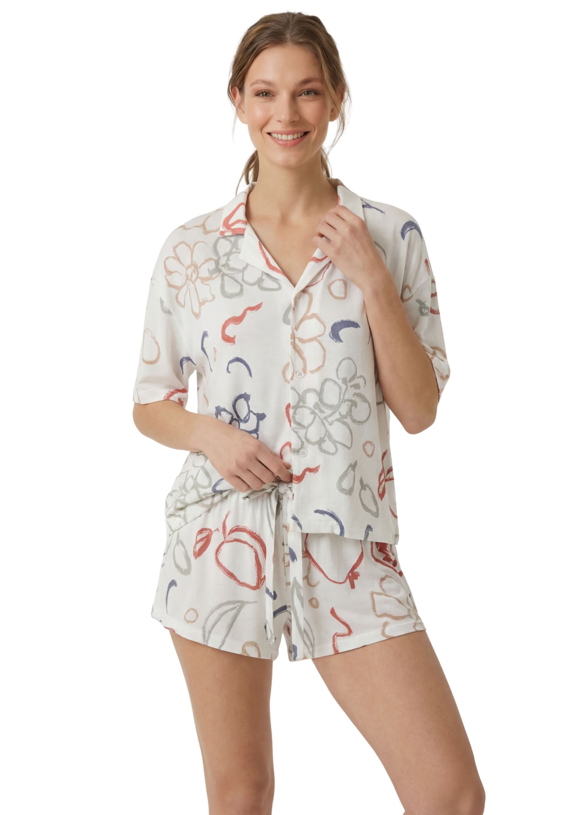 Pyjamashorts Bella print