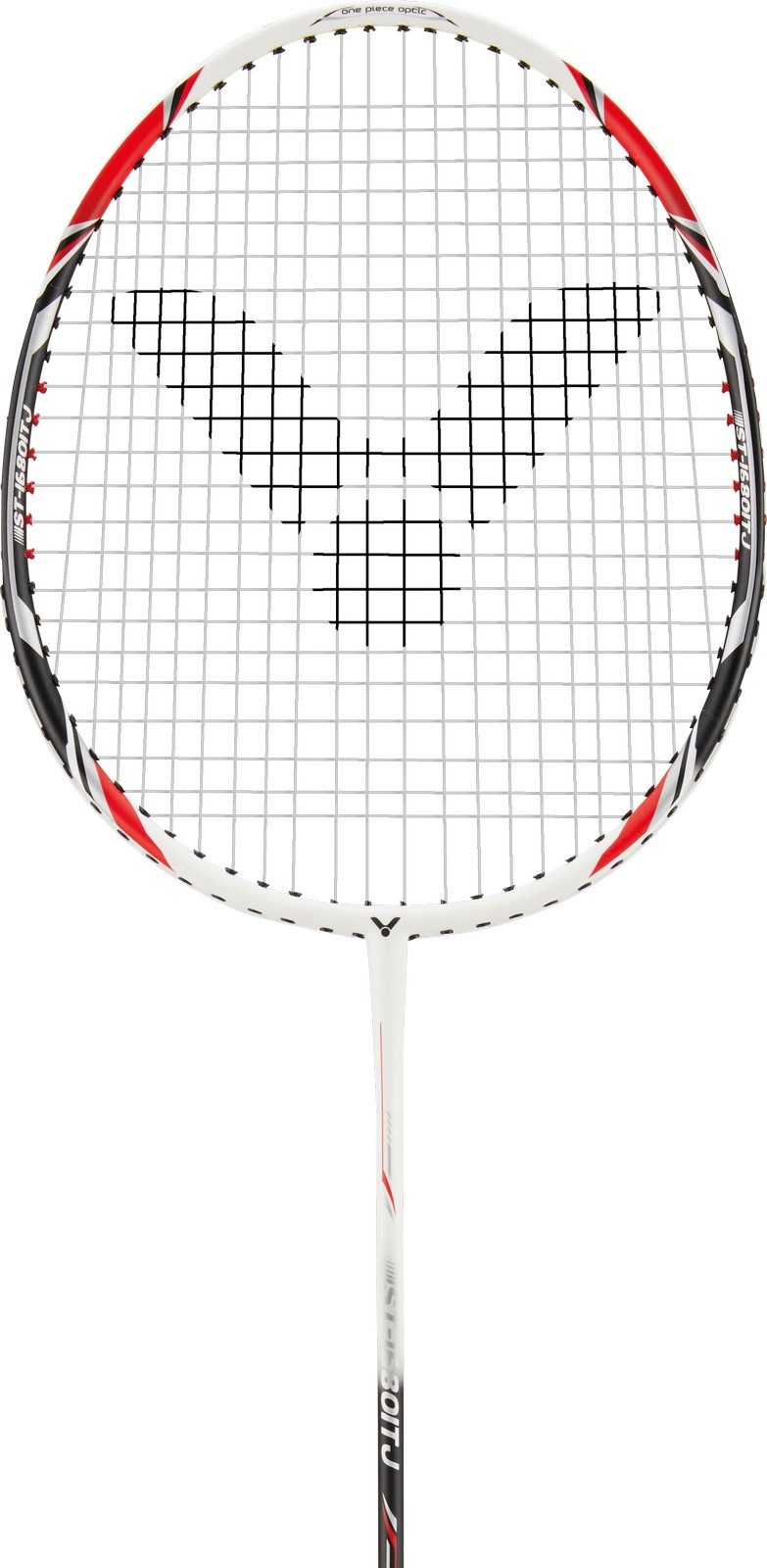 VICTOR Badmintonschläger ST1680 ITJ Stahl (115g, One-Peace-Optic) weiss - besaitet