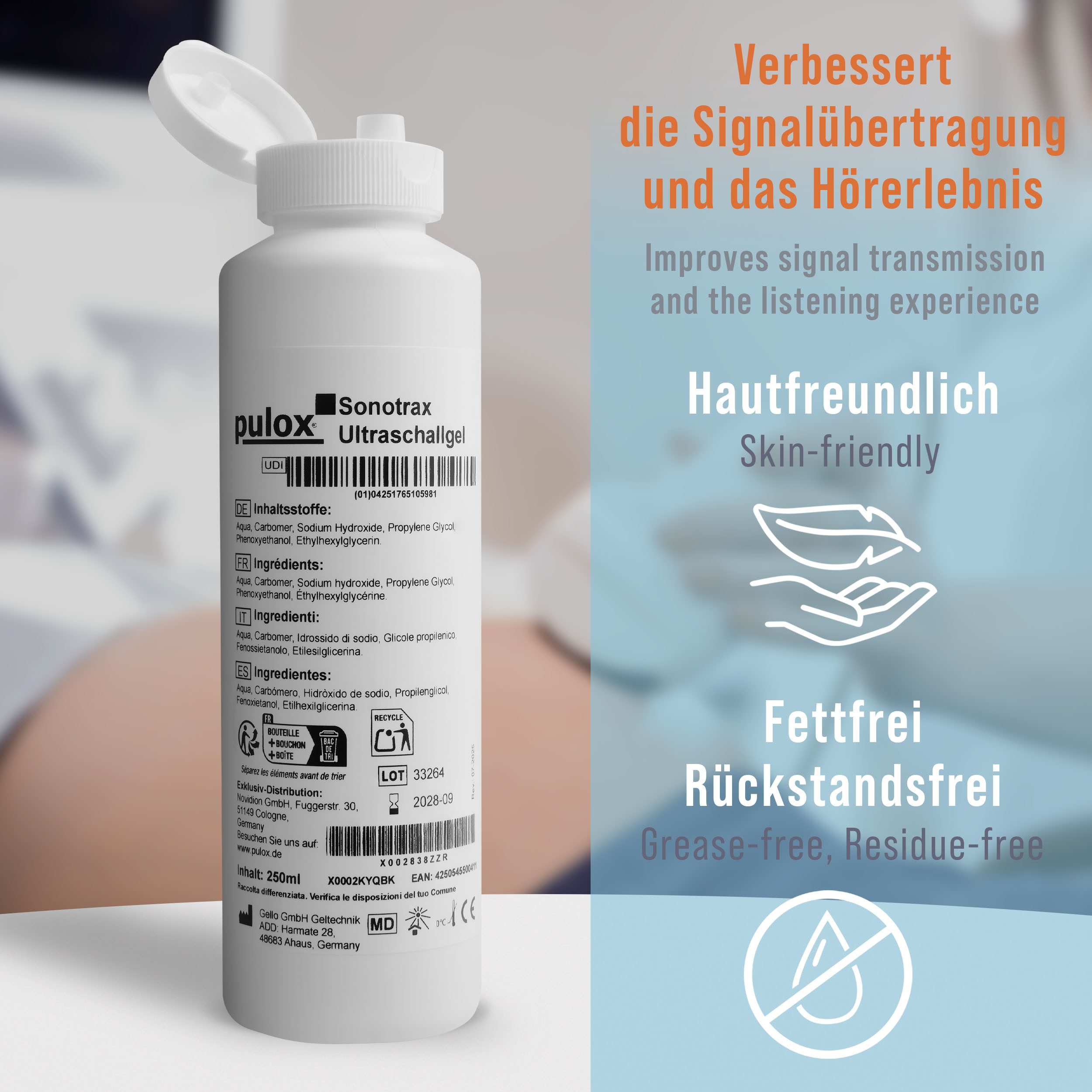 pulox Babyphone Sonotrax - Ultraschallgel, 1-tlg.