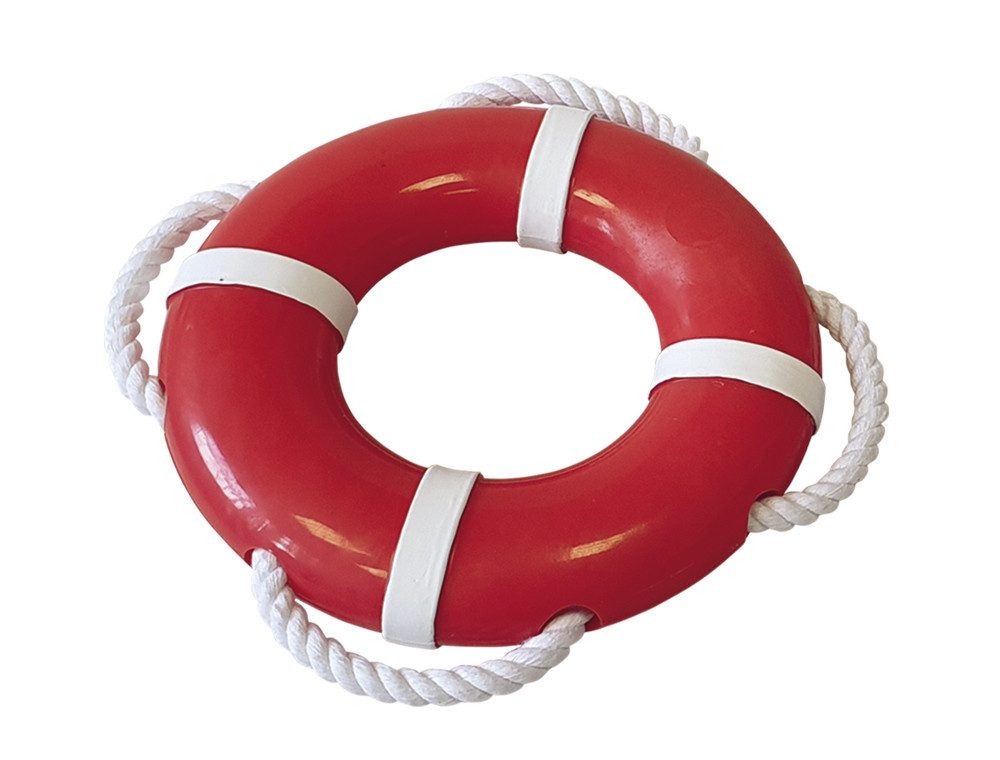 Kauspielzeug Nobby Wasserspielzeug TPR Rettungsring mit Seil Ø