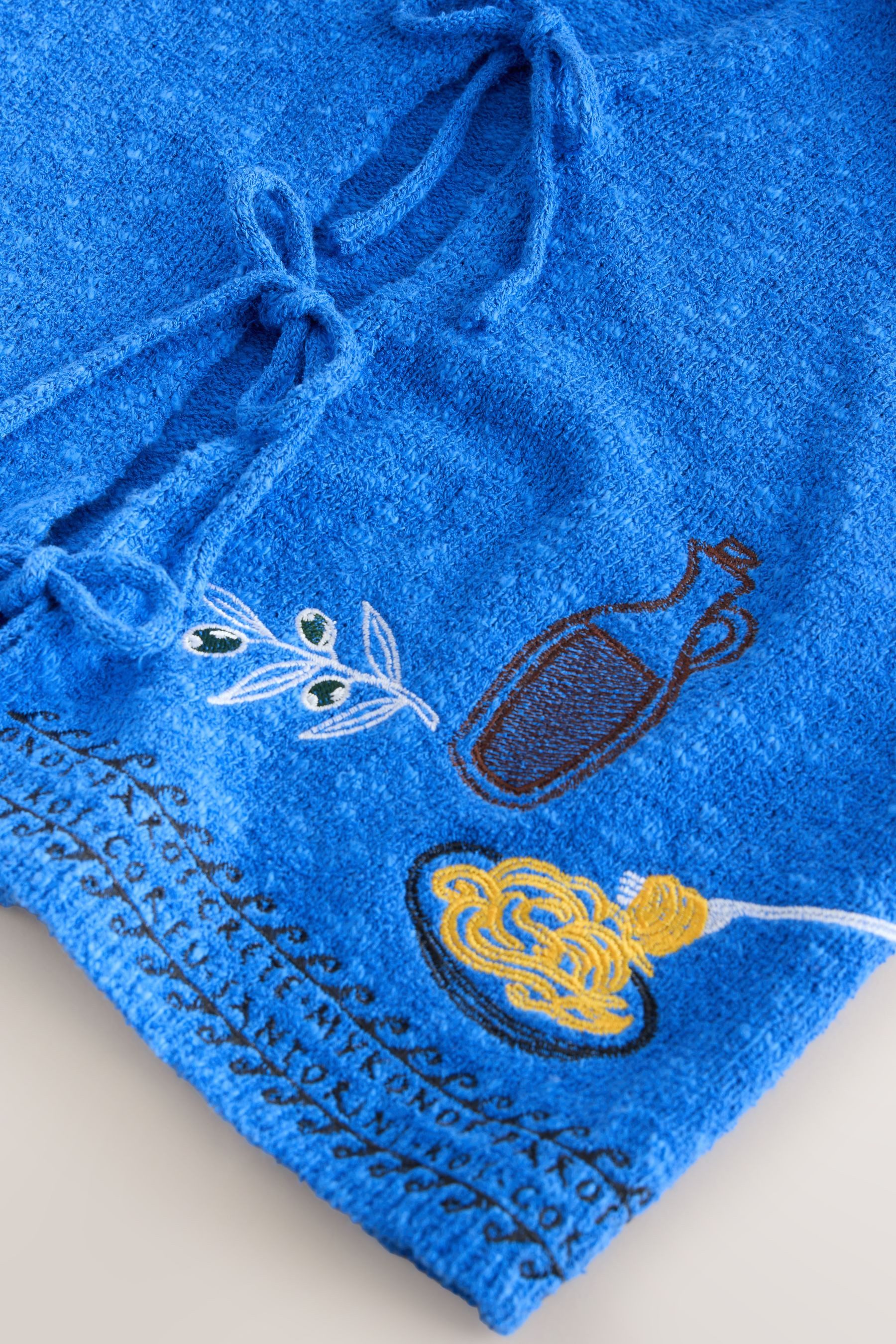 Next Bade-Shirt Frottee-Shirt mit Bindedetail vorne und Baumwolle (1-St)
