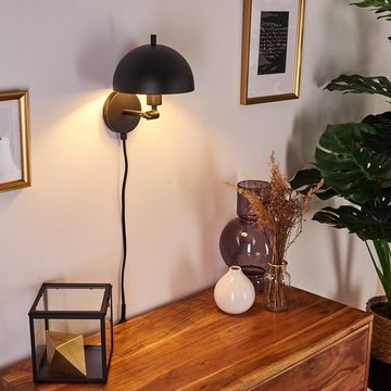 hofstein Wandleuchte Schwarze Flur Strahler Schalter Wand Lampe modern Schlaf Wohn Zimmer