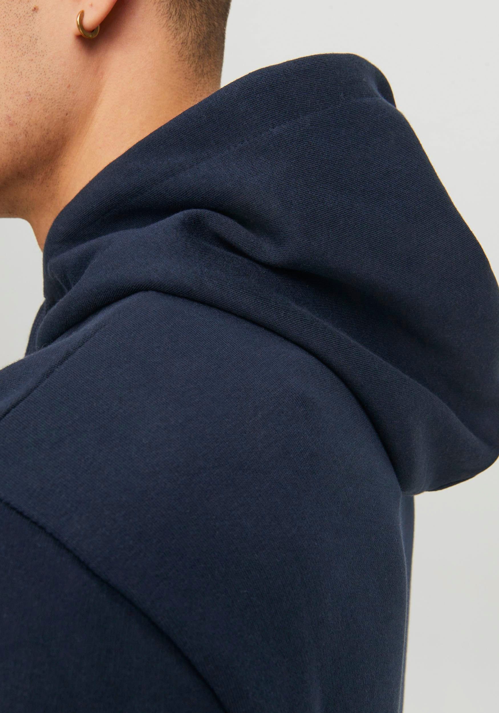 Jack & Jones Kapuzensweatshirt HOOD captain SWEAT sky LOGO