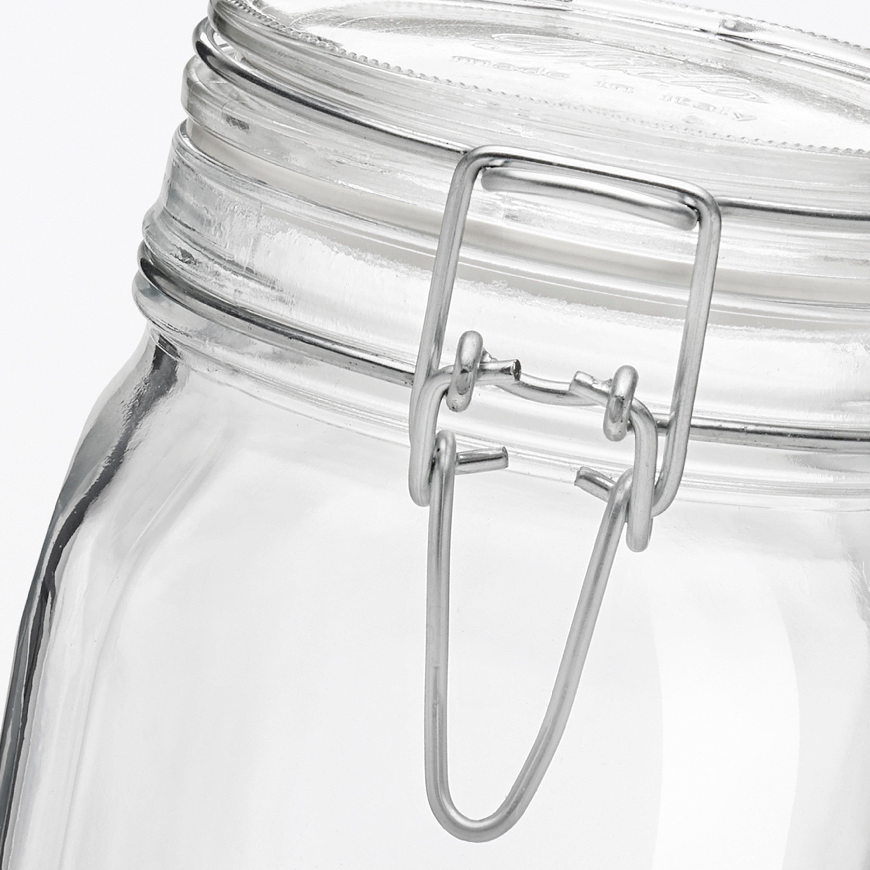 Bormioli Rocco Vorratsglas Fido, Glas, (1-tlg., 1 x 5,0l Fassungsvermögen), luftdicht verschließbar, mit Bügelverschluß