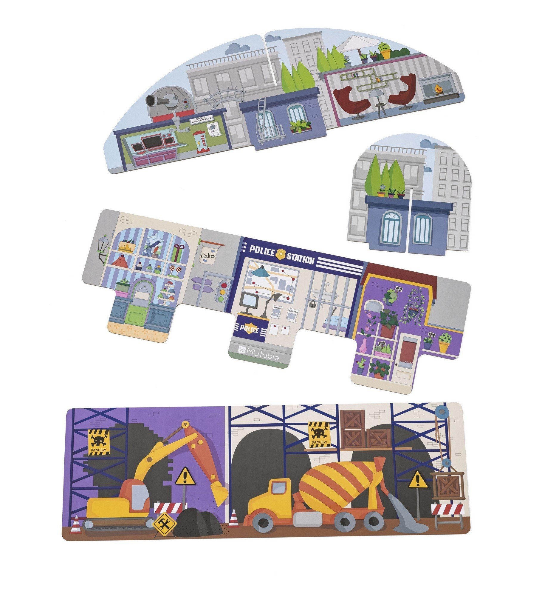 Stokke Spieltisch Stokke® MuTable™ Szenarien passend zum MuTable Spieltisch, Sei kreativ und denk dir eigene Geschichten aus