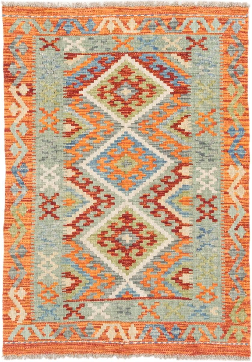 Orientteppich Kelim Afghan 87x122 Handgewebter Orientteppich, Nain Trading, rechteckig, Höhe: 3 mm