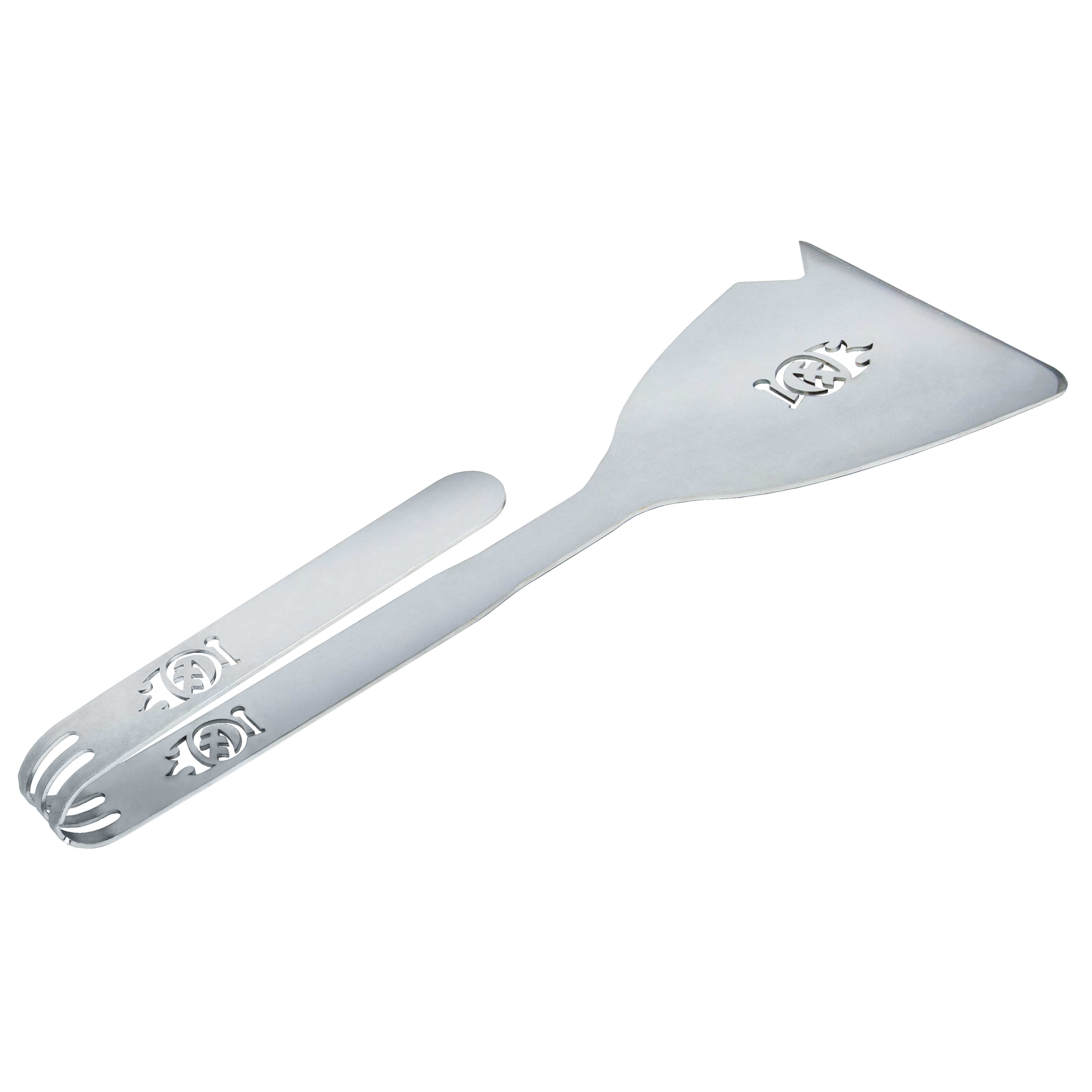 DreamGarden Holzkohlegrill Grillspachtel Edelstahl Grillwender Spachtel Schaber Grill Besteck