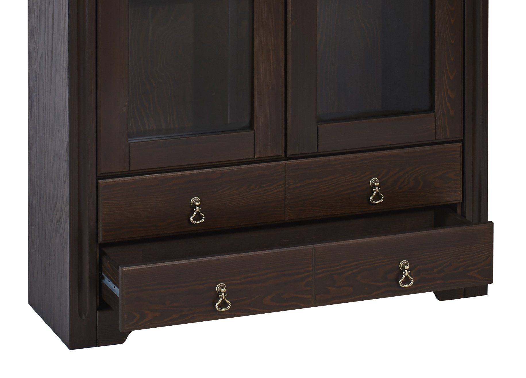 Empinio24 Vitrine Cordoba Breite 106 cm, 2-türig, Kiefer massiv, im Landhau günstig online kaufen