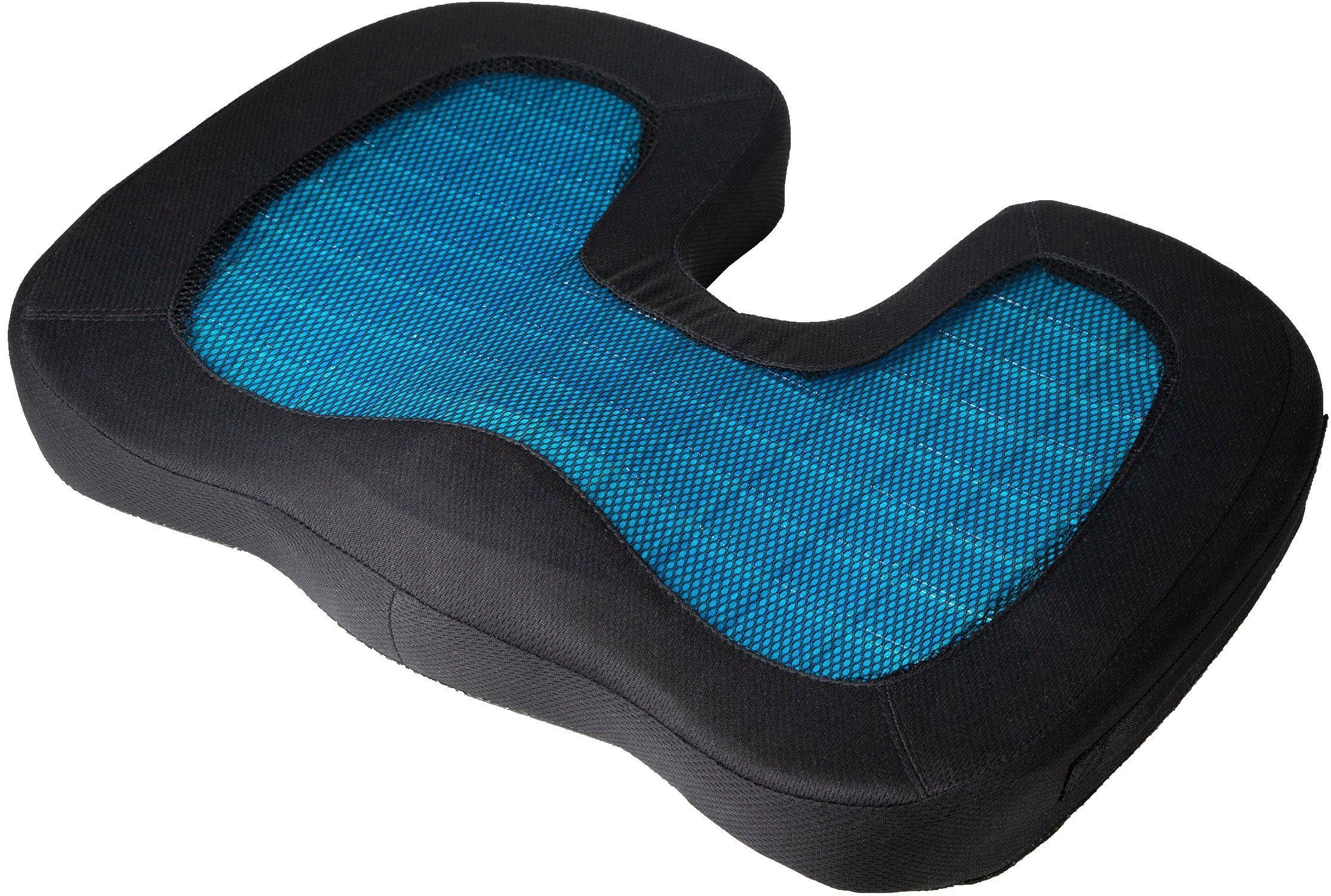 Technaxx Sitzauflage LX-014, Viskoelastischer mit Sitzkissen Geleinlage und Memory-Effekt (1 St), Schaum kühlender Lifenaxx
