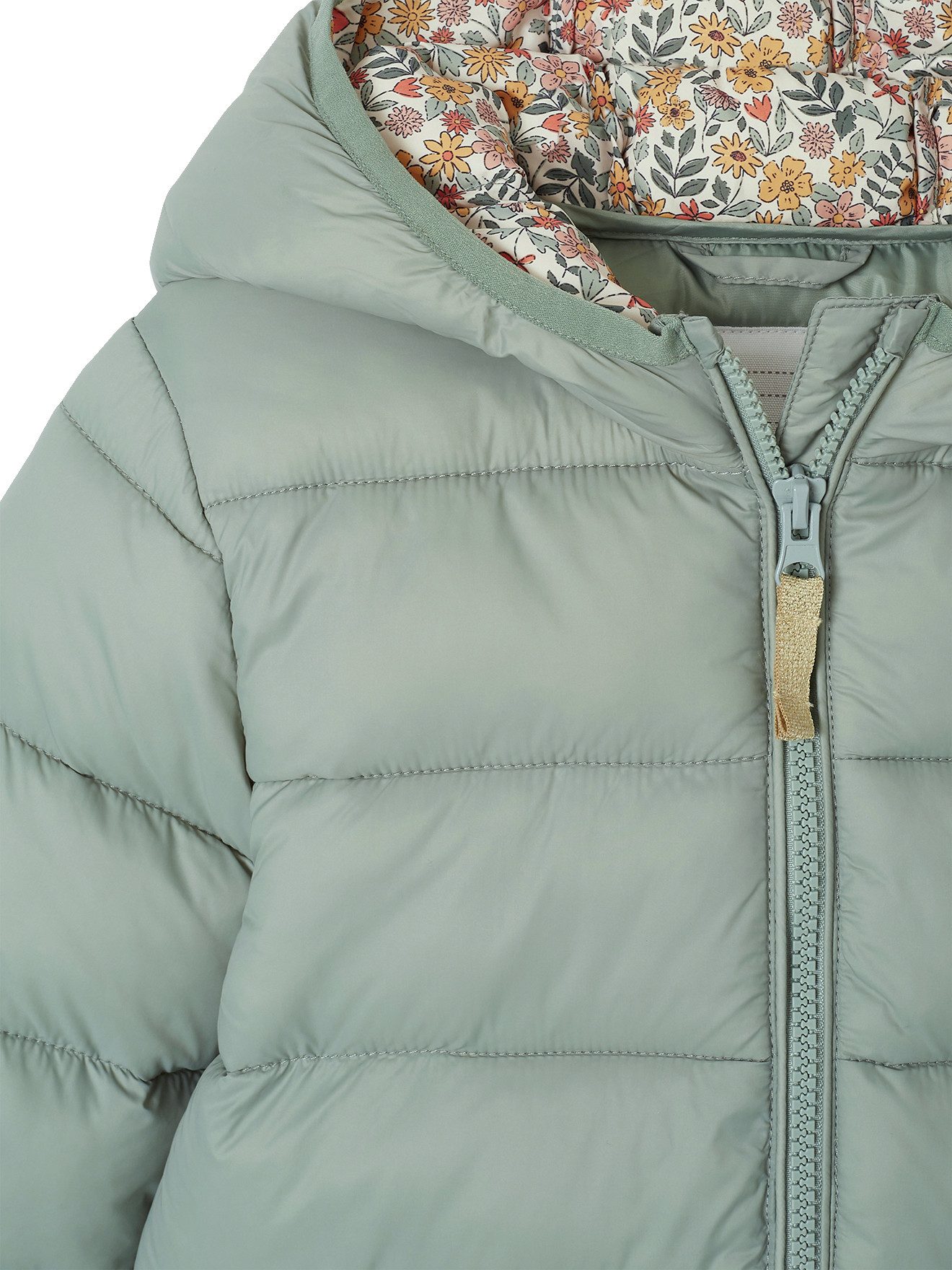 vertbaudet Steppjacke Mädchen Light-Steppjacke mit Kapuze, Recycling-Polyester