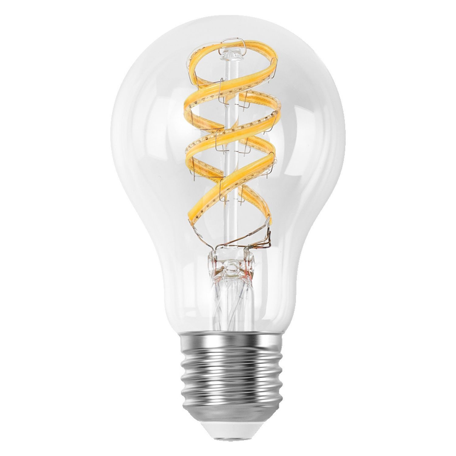 Licht-Erlebnisse LED-Leuchtmittel LAMP, E27, Smarte Lampe E27 RGB CCT 470 lm Ø 6 cm Farbwechsel dimmbar App