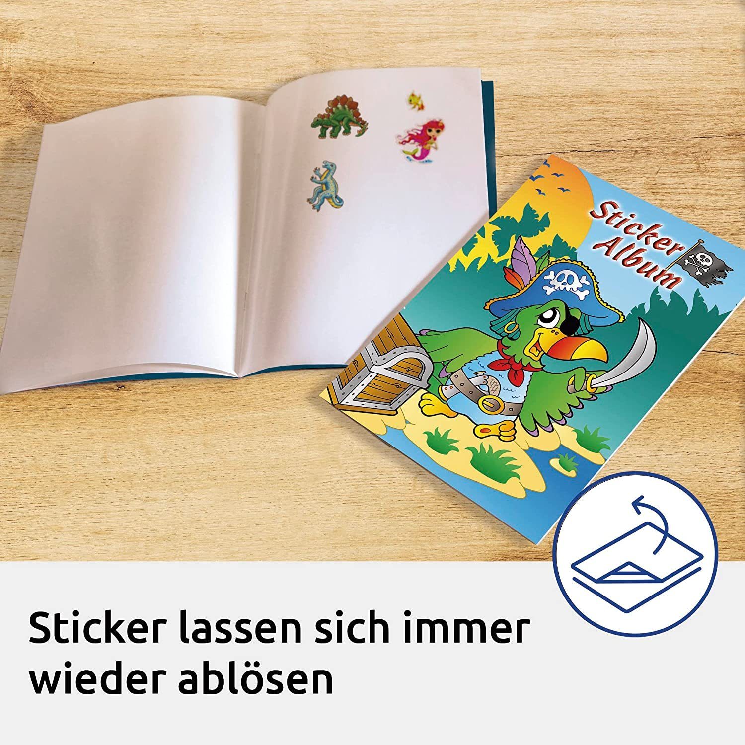 Stickeralbum Zweckform A5 Avery ZDesign "Pirat", KIDS Stickerbuch DIN Zweckform AVERY