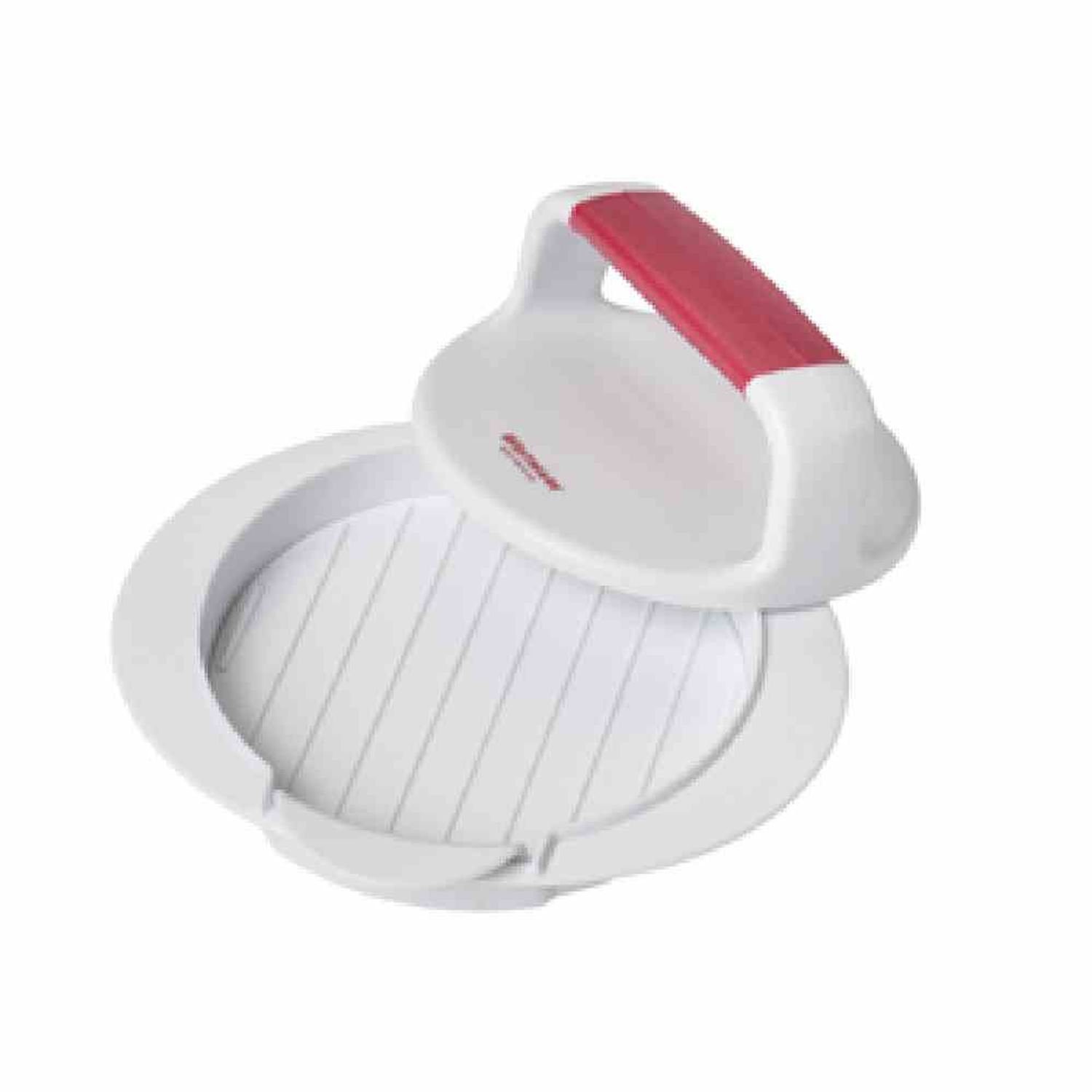 Kontaktgrill Hamburgermaker weiß/rot 16 x 6 cm mit Hebevorrichtung